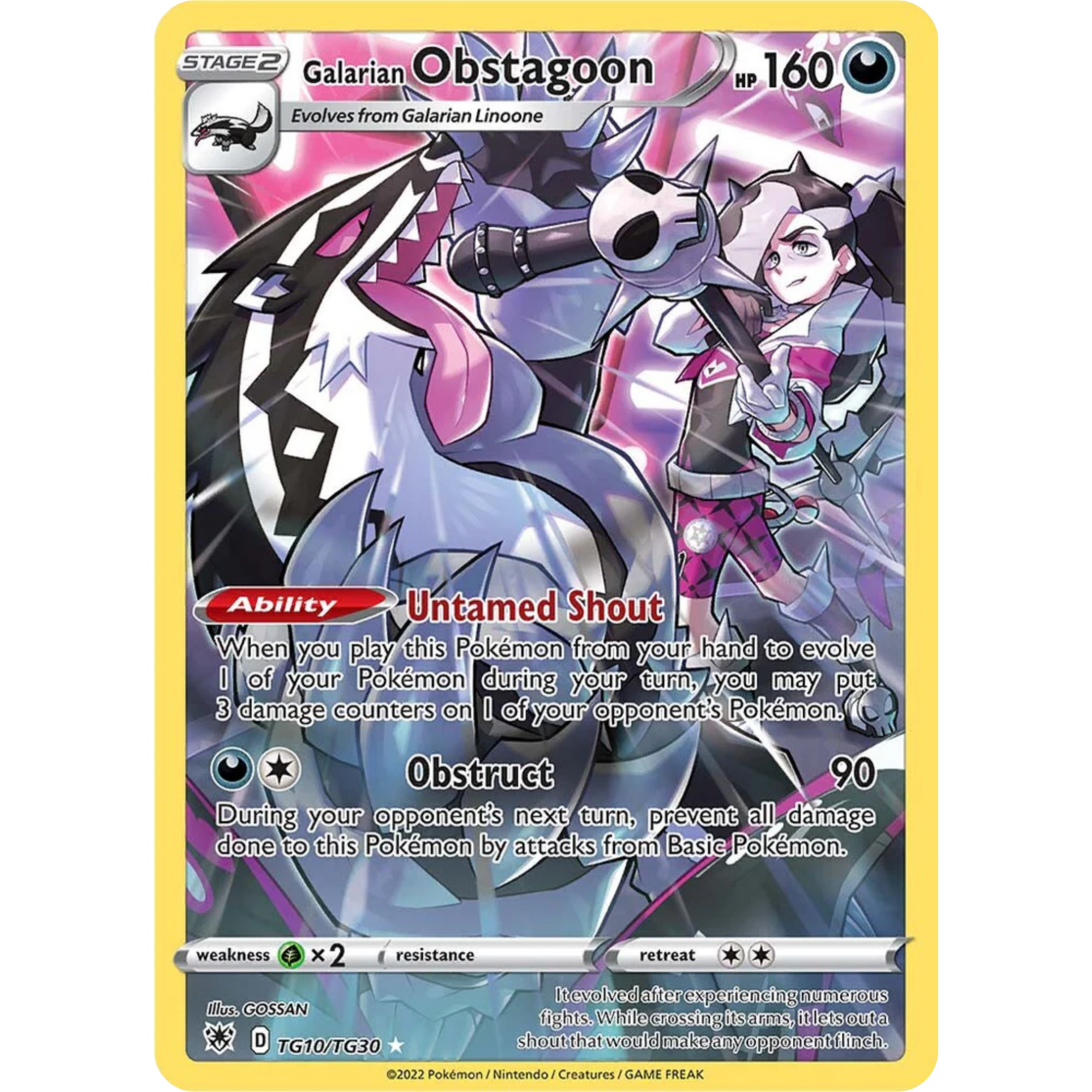 Galarian Obstagoon (TG10/TG30) [Sword & Shield: Astral Radiance]