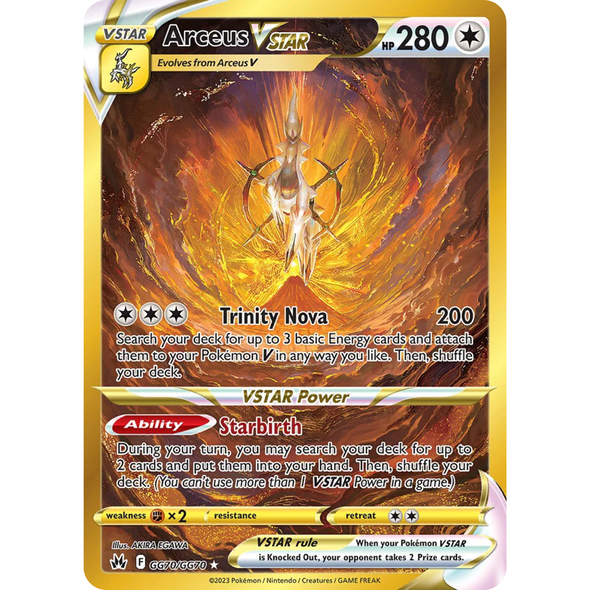 Arceus VSTAR (GG70/GG70) [Sword & Shield: Crown Zenith]