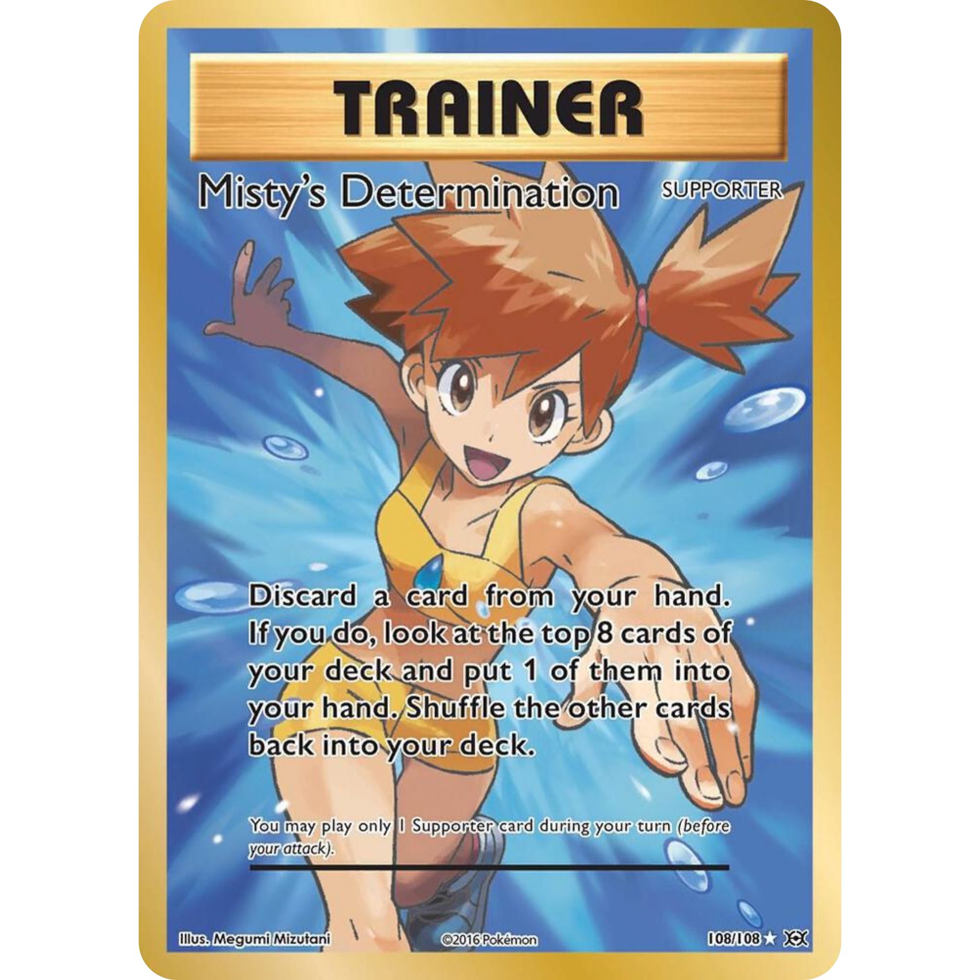 Misty's Determination (108/108) [XY: Evolutions]
