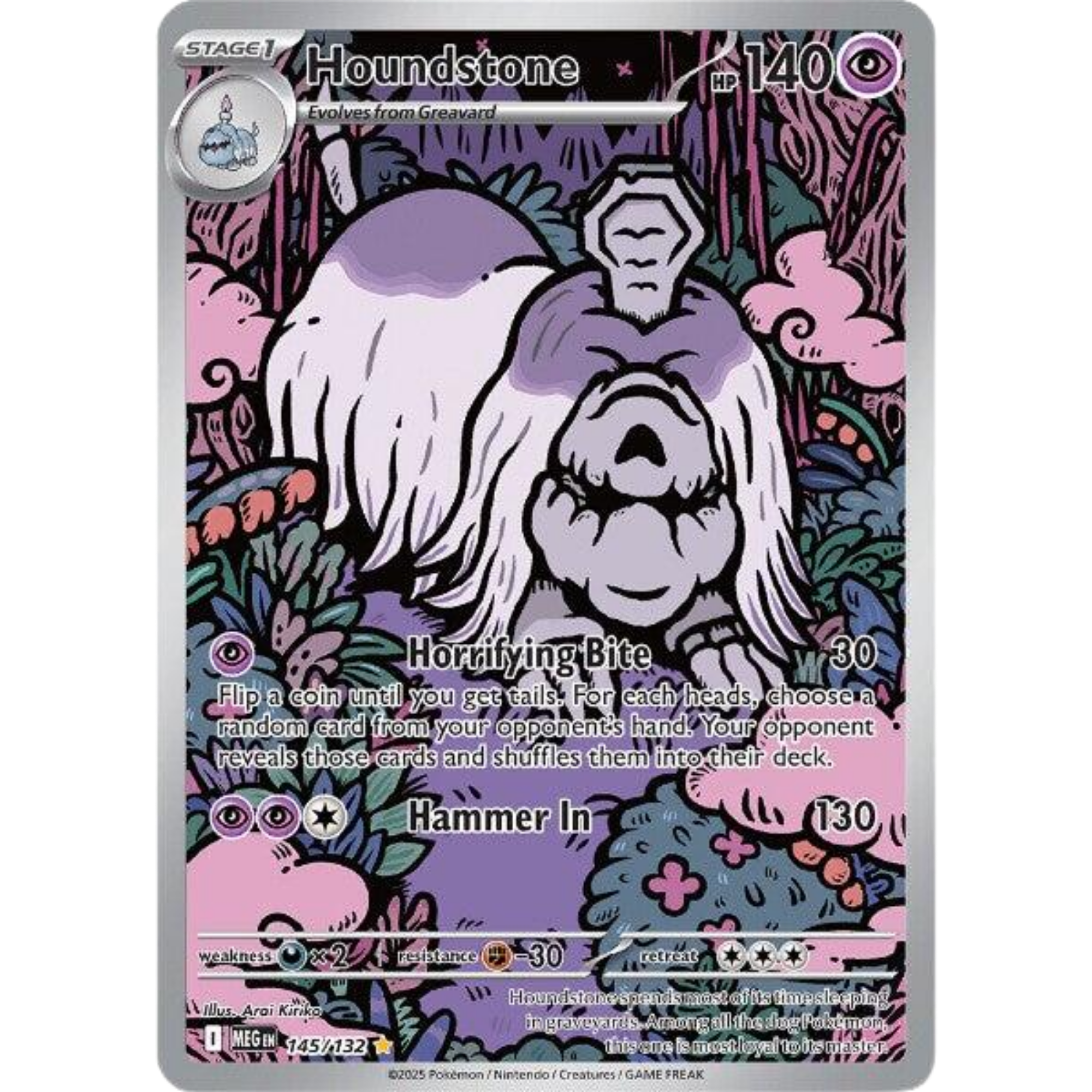 Houndstone (145/132) [Mega Evolution: Base Set]
