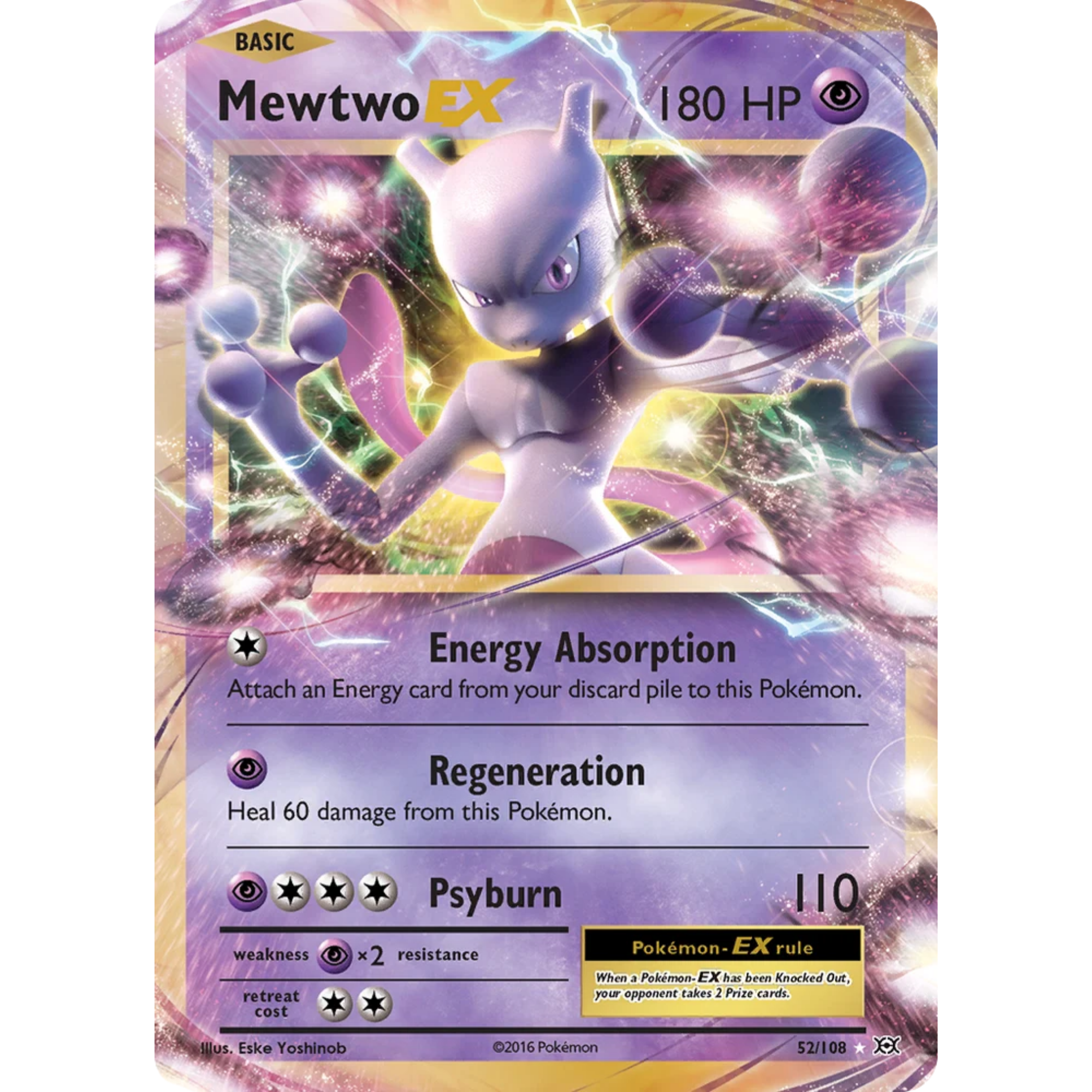 Mewtwo EX (52/108) [XY: Evolutions]