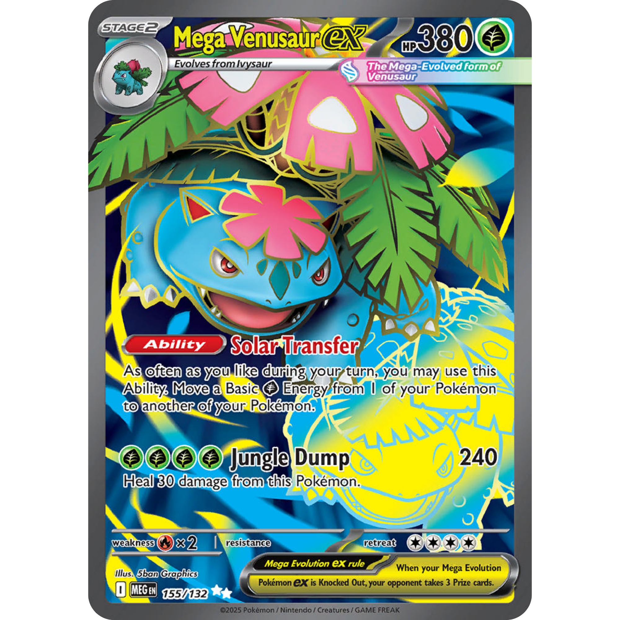 Mega Venusaur ex (155/132) [Mega Evolution: Base Set]