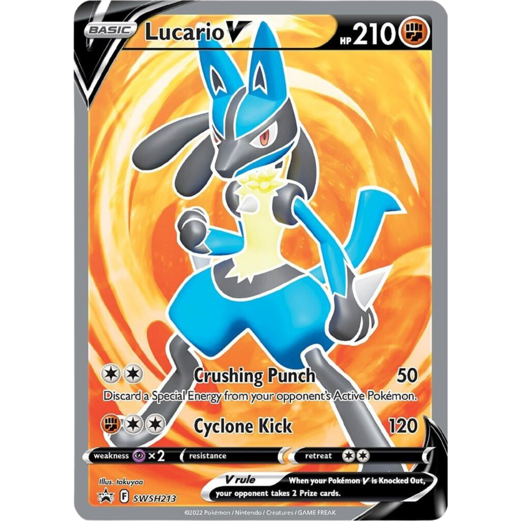 Lucario V (SWSH213) [Sword & Shield: Black Star Promos]