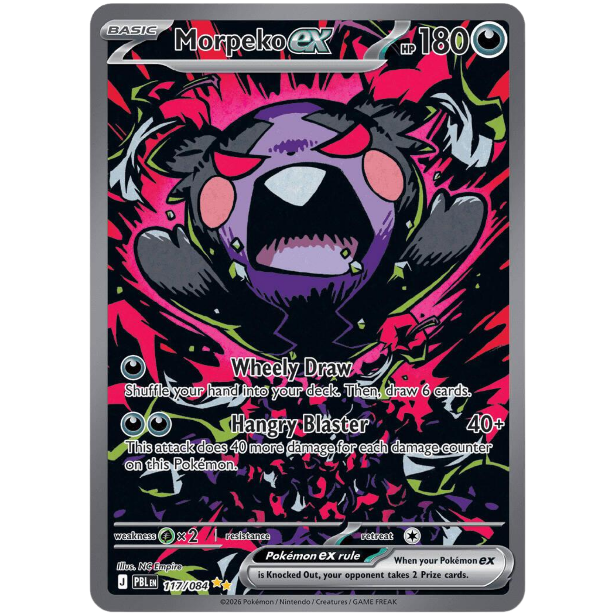 Morpeko ex (117/084) [Mega Evolution: Pitch Black]