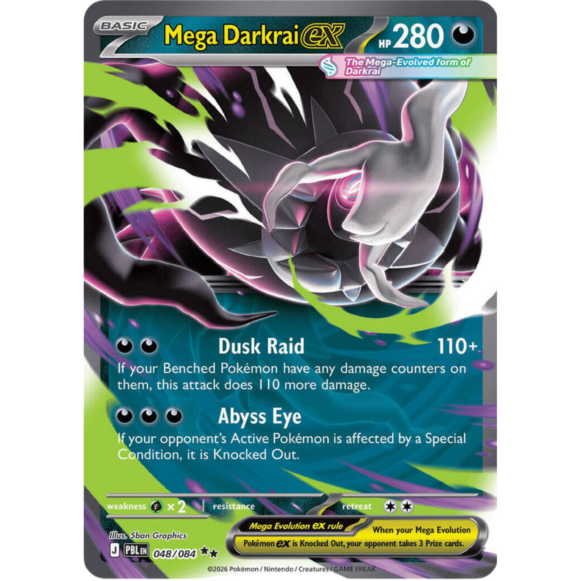 Mega Darkrai ex (048/084) [Mega Evolution: Pitch Black]