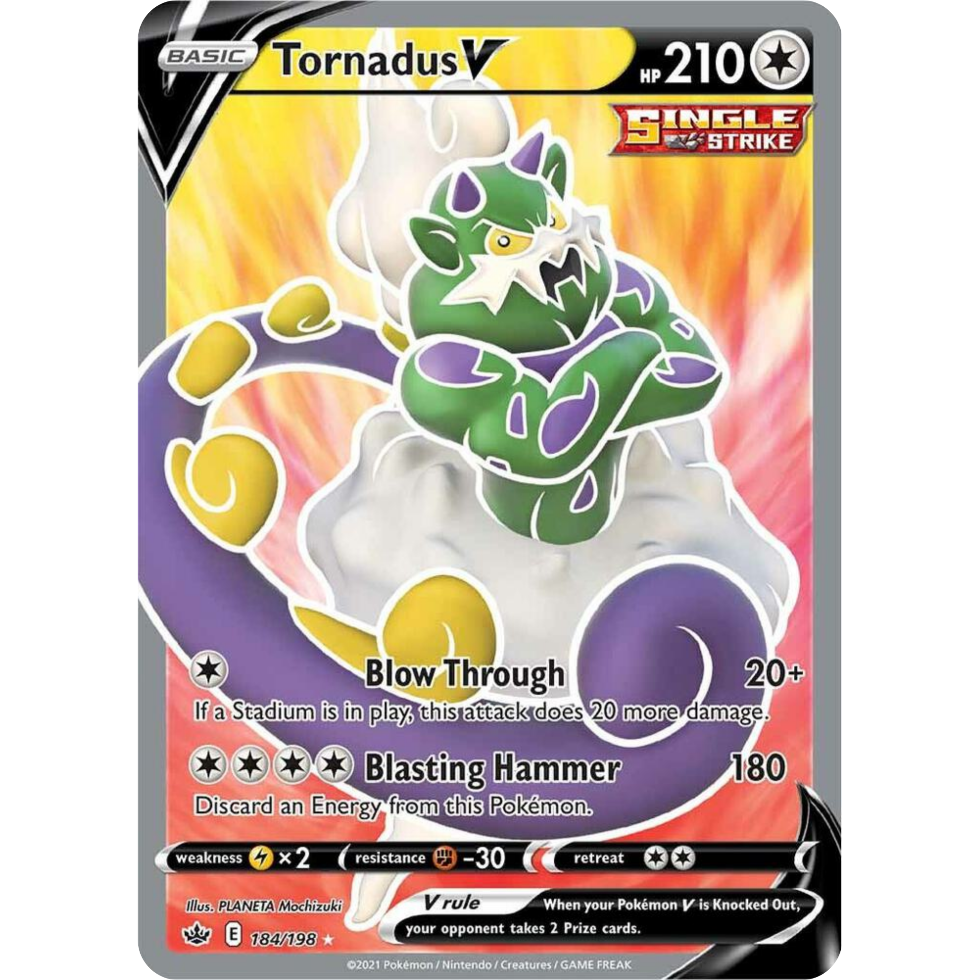 Tornadus V (184/198) [Sword & Shield: Chilling Reign]