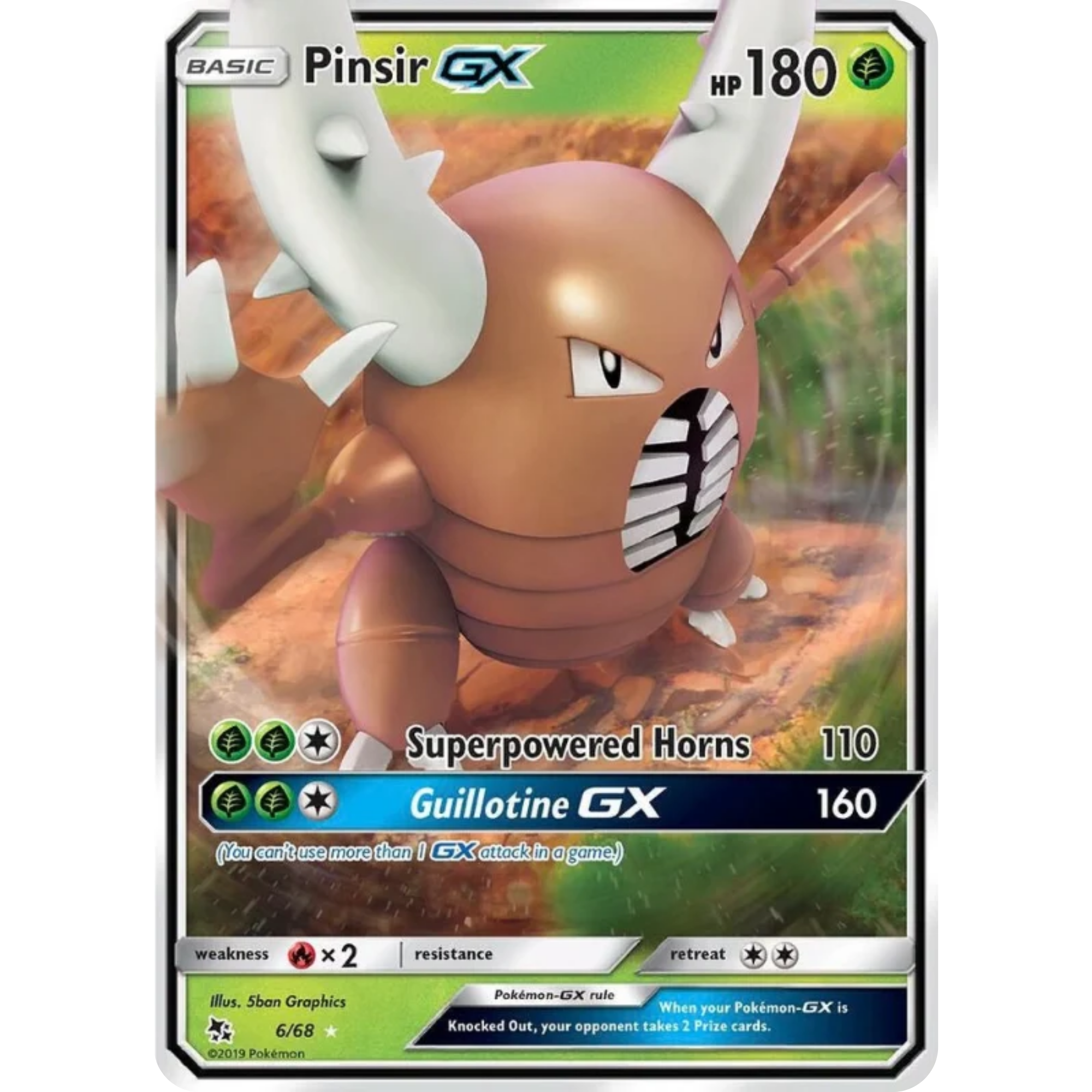 Pinsir GX (6/68) [Sun & Moon: Hidden Fates]