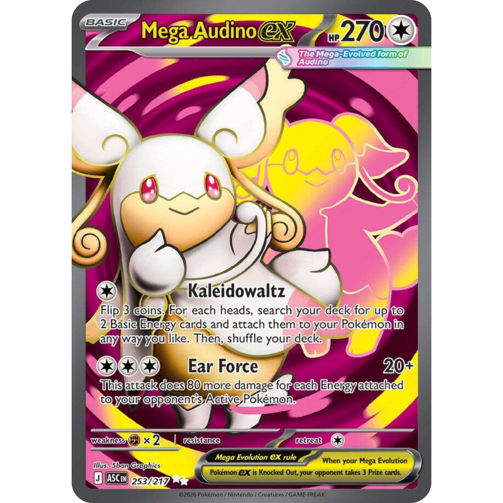 Mega Audino ex (253/217) [Mega Evolution: Ascended Heroes]