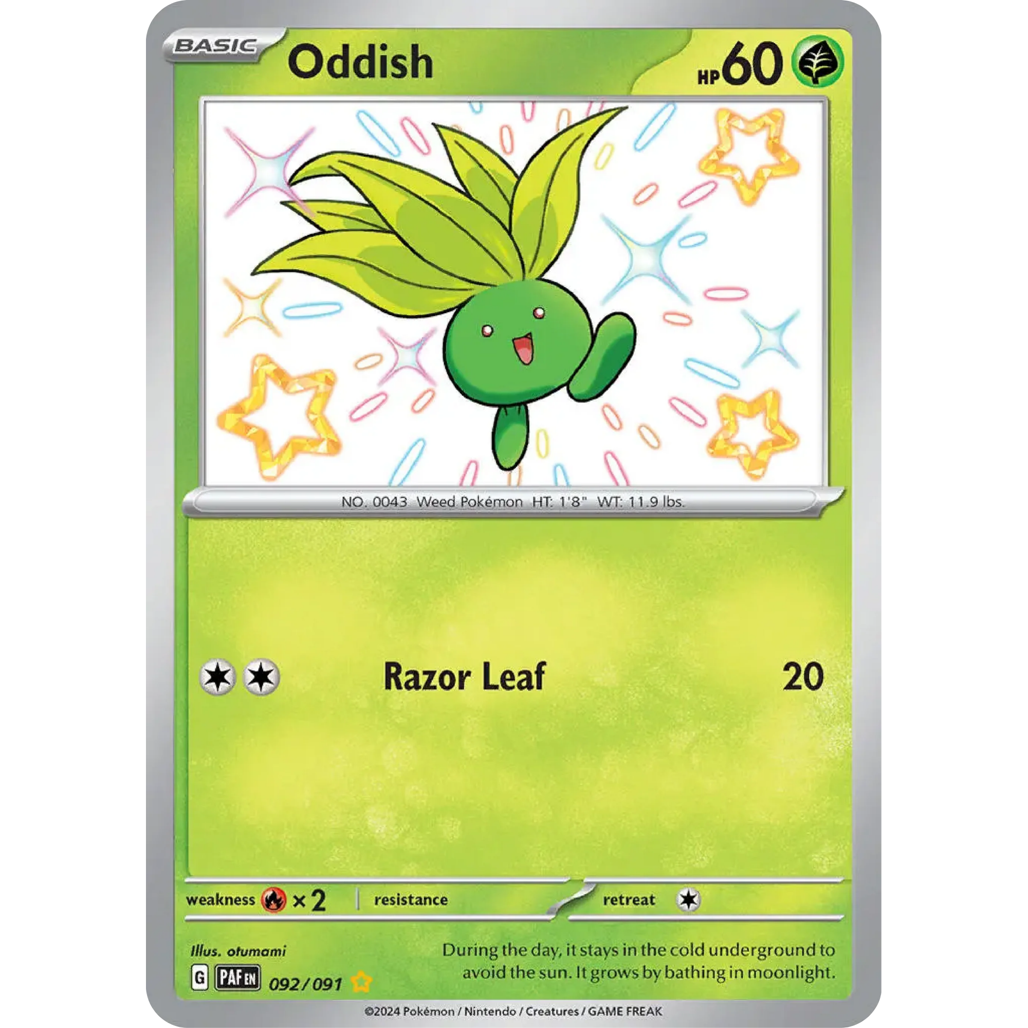 Oddish (092/091) [Scarlet & Violet: Paldean Fates]