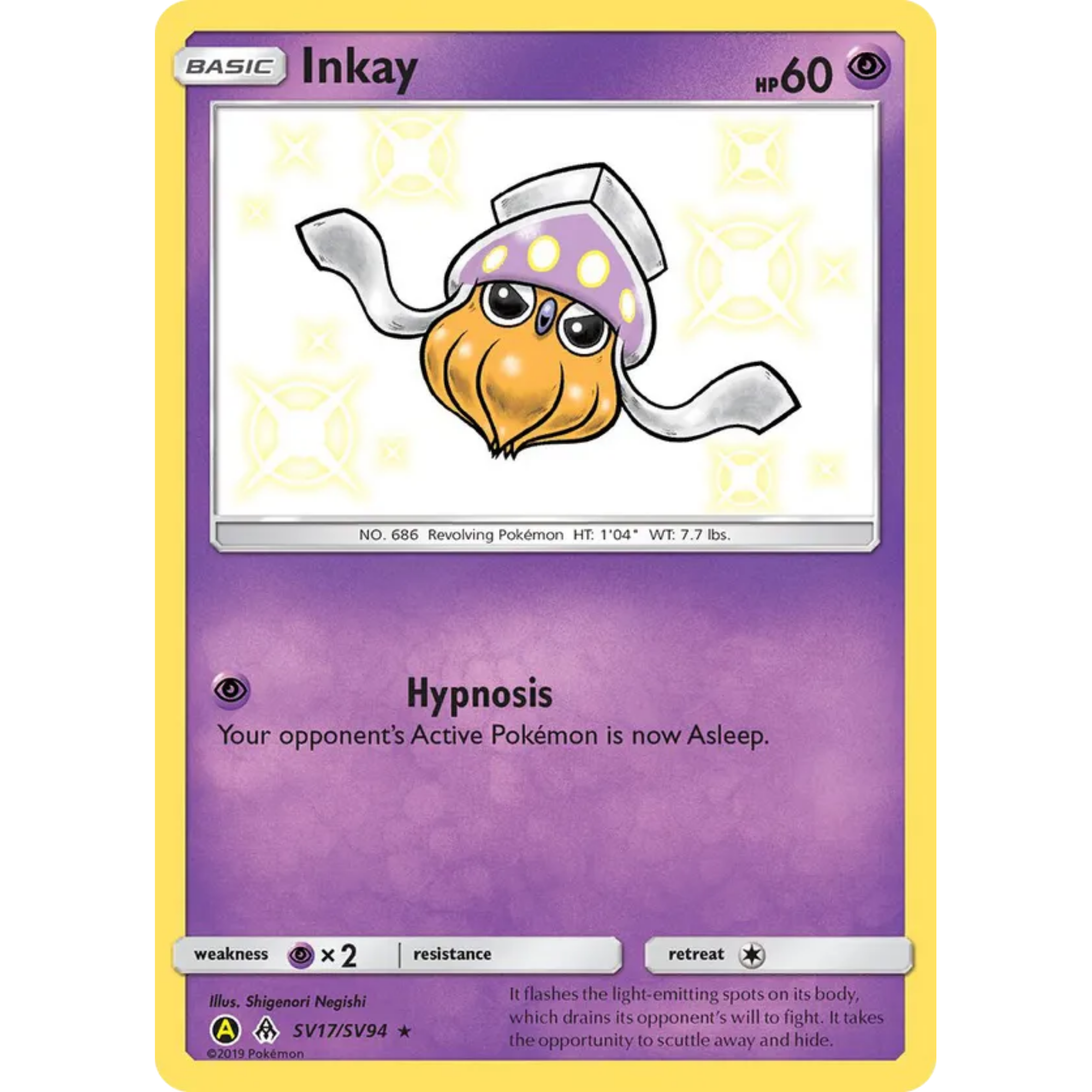 Inkay (SV17/SV94) [Sun & Moon: Hidden Fates - Shiny Vault]