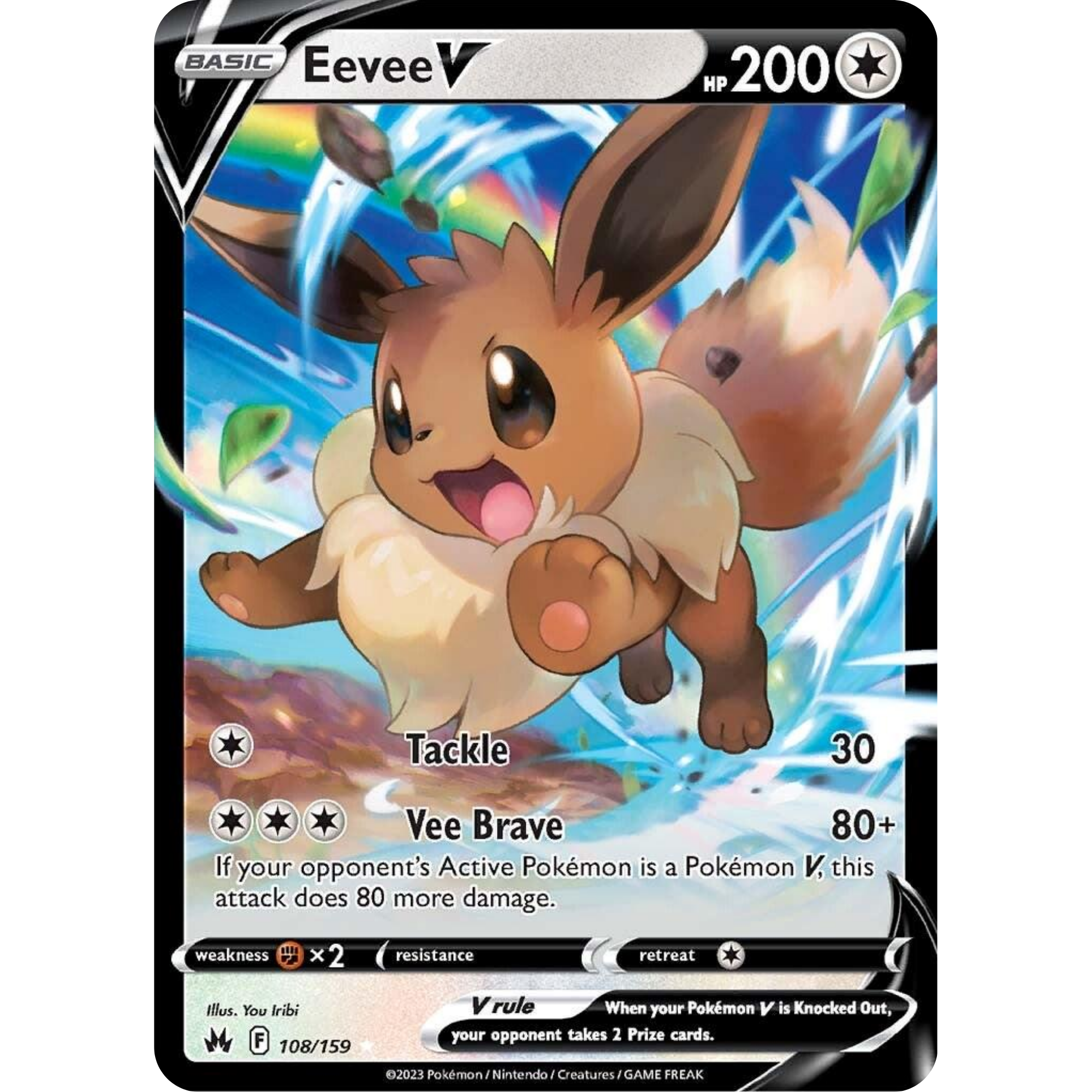 Eevee V (108/159) [Sword & Shield: Crown Zenith]