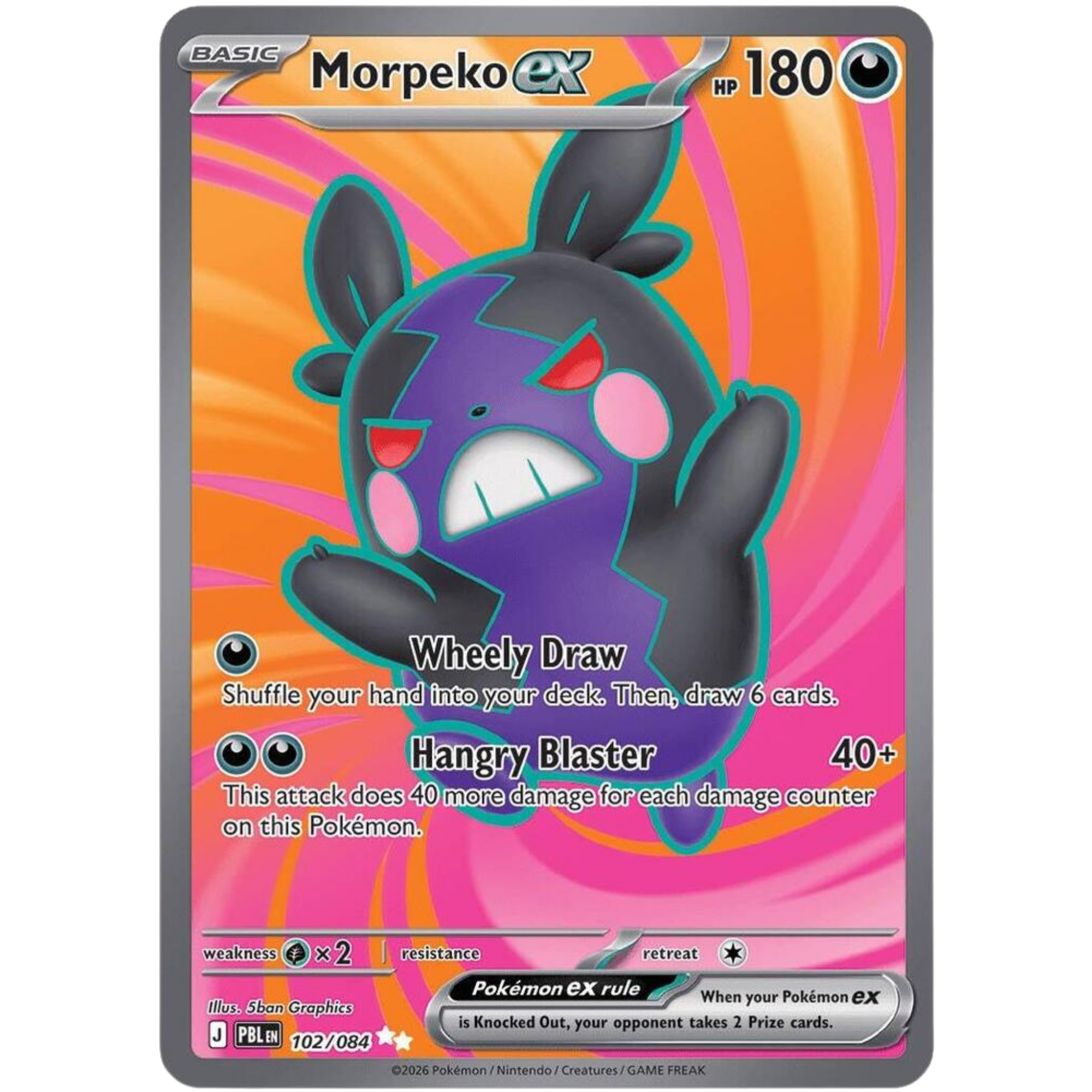 Morpeko ex (102/084) [Mega Evolution: Pitch Black]