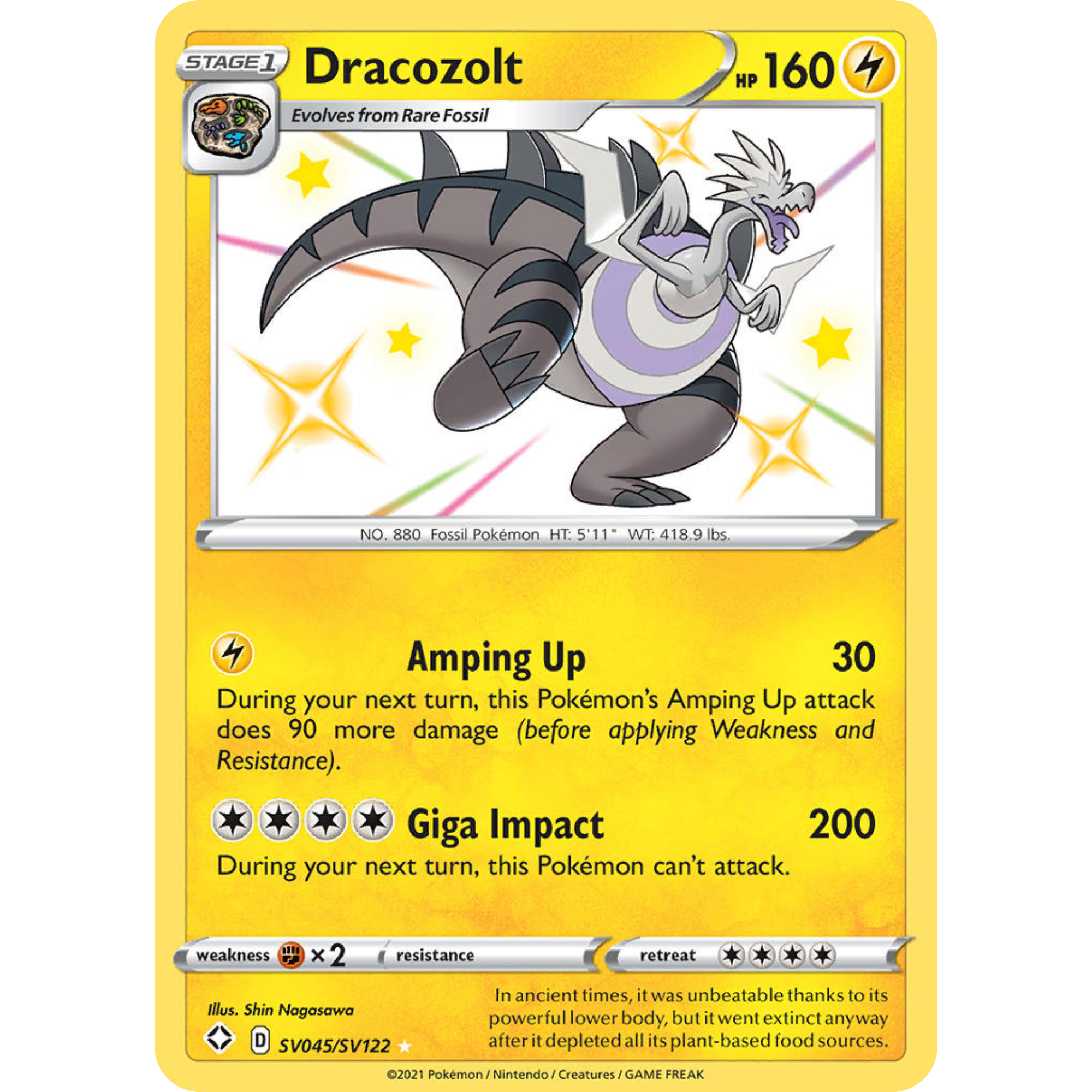 Dracozolt (SV045/SV122) [Sword & Shield: Shining Fates]
