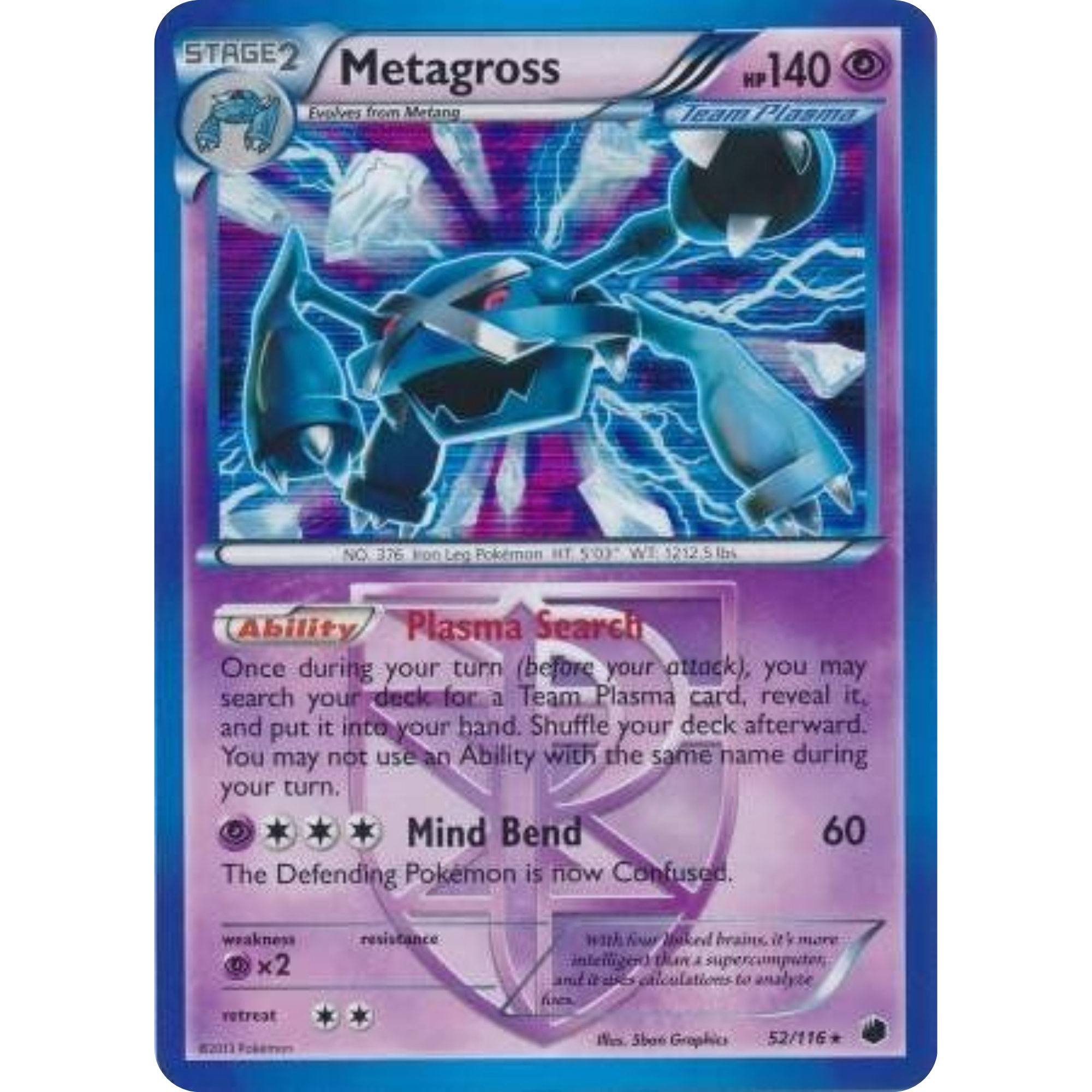 Metagross (52/116) [Black & White: Plasma Freeze]