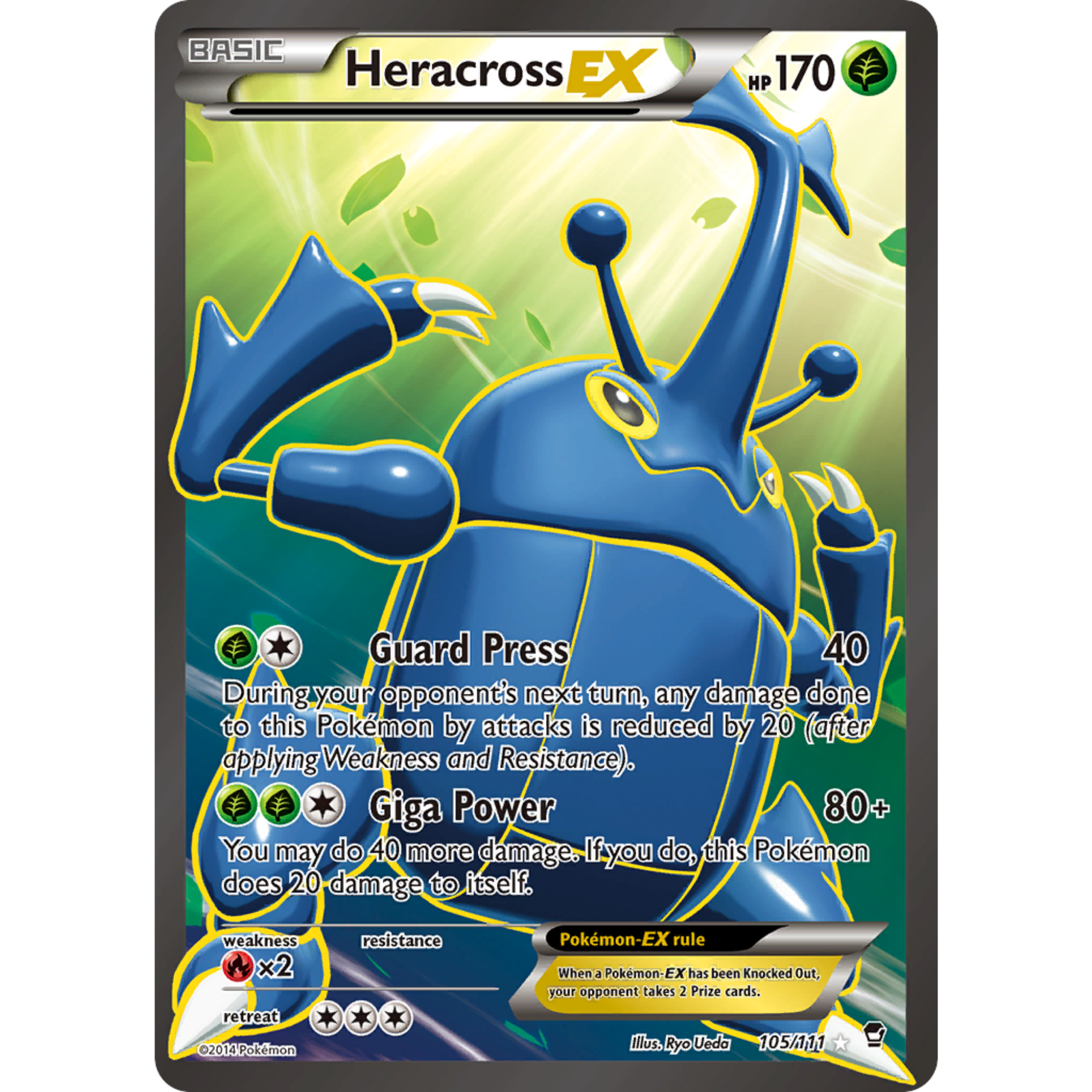 Heracross EX (105/111) [XY: Furious Fists]