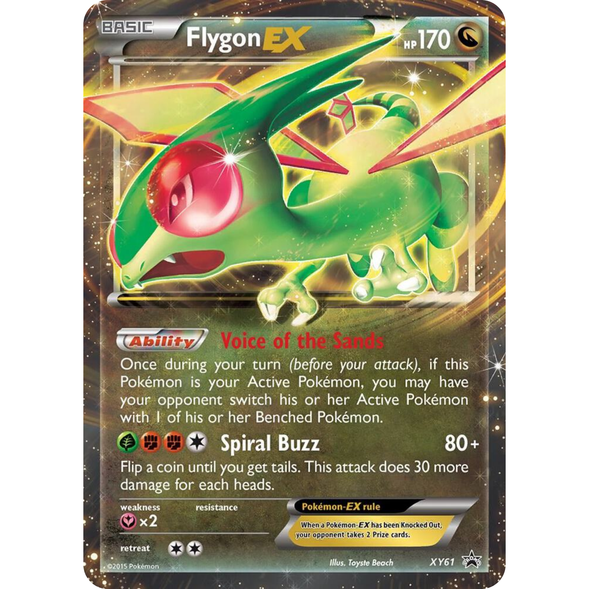 Flygon EX (XY61) [XY: Black Star Promos]