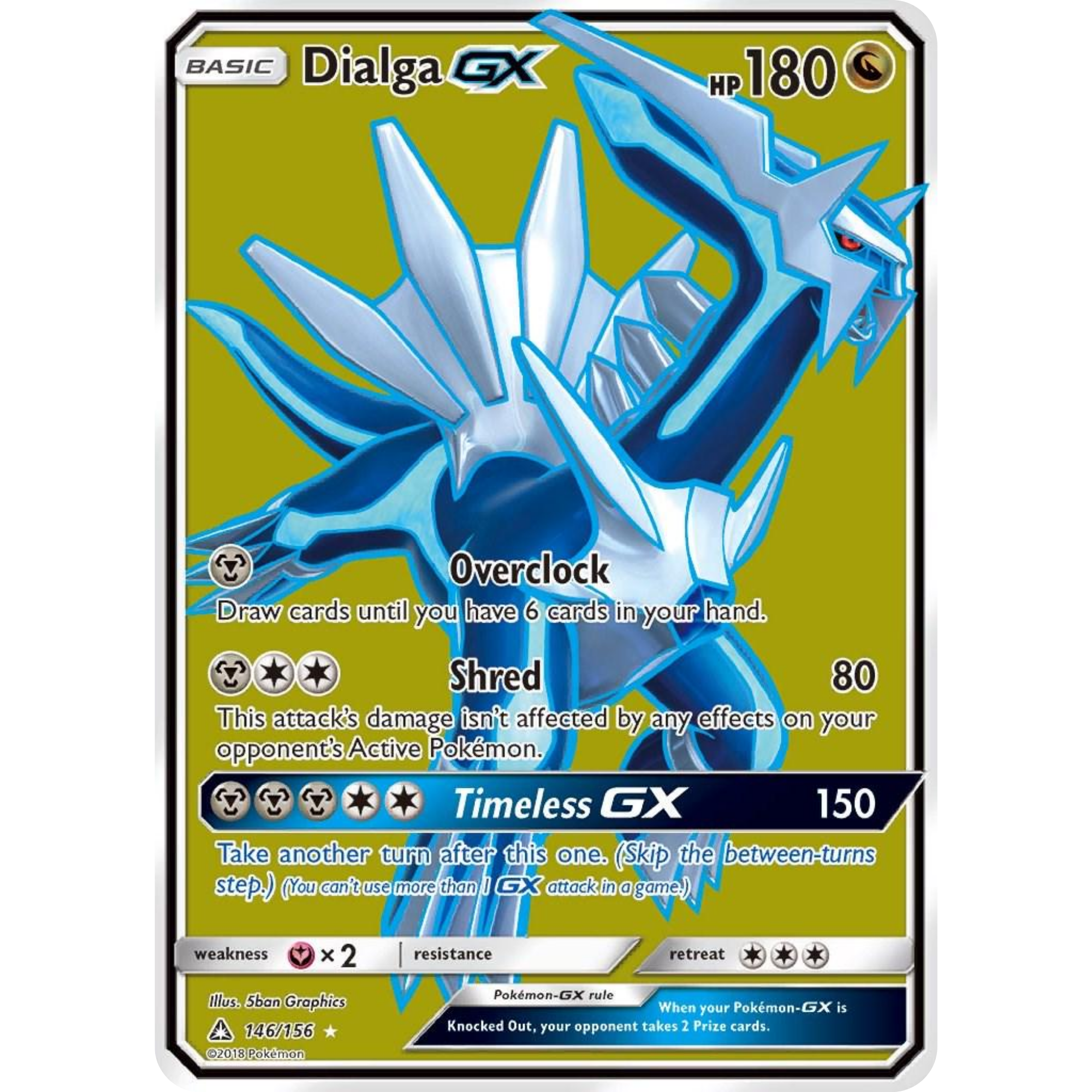 Dialga GX (146/156) [Sun & Moon: Ultra Prism]