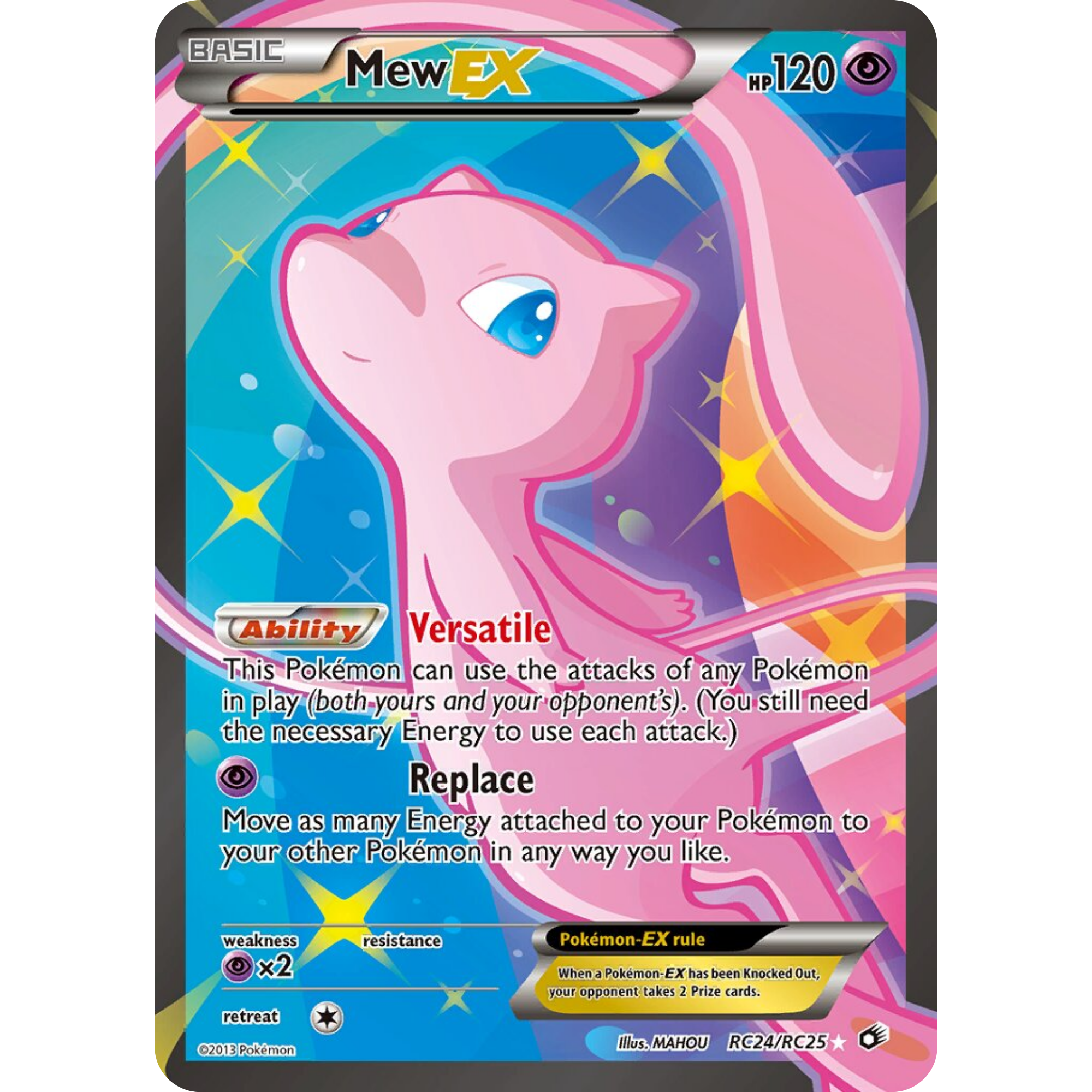 Mew EX (RC24/RC25) [Black & White: Legendary Treasures]