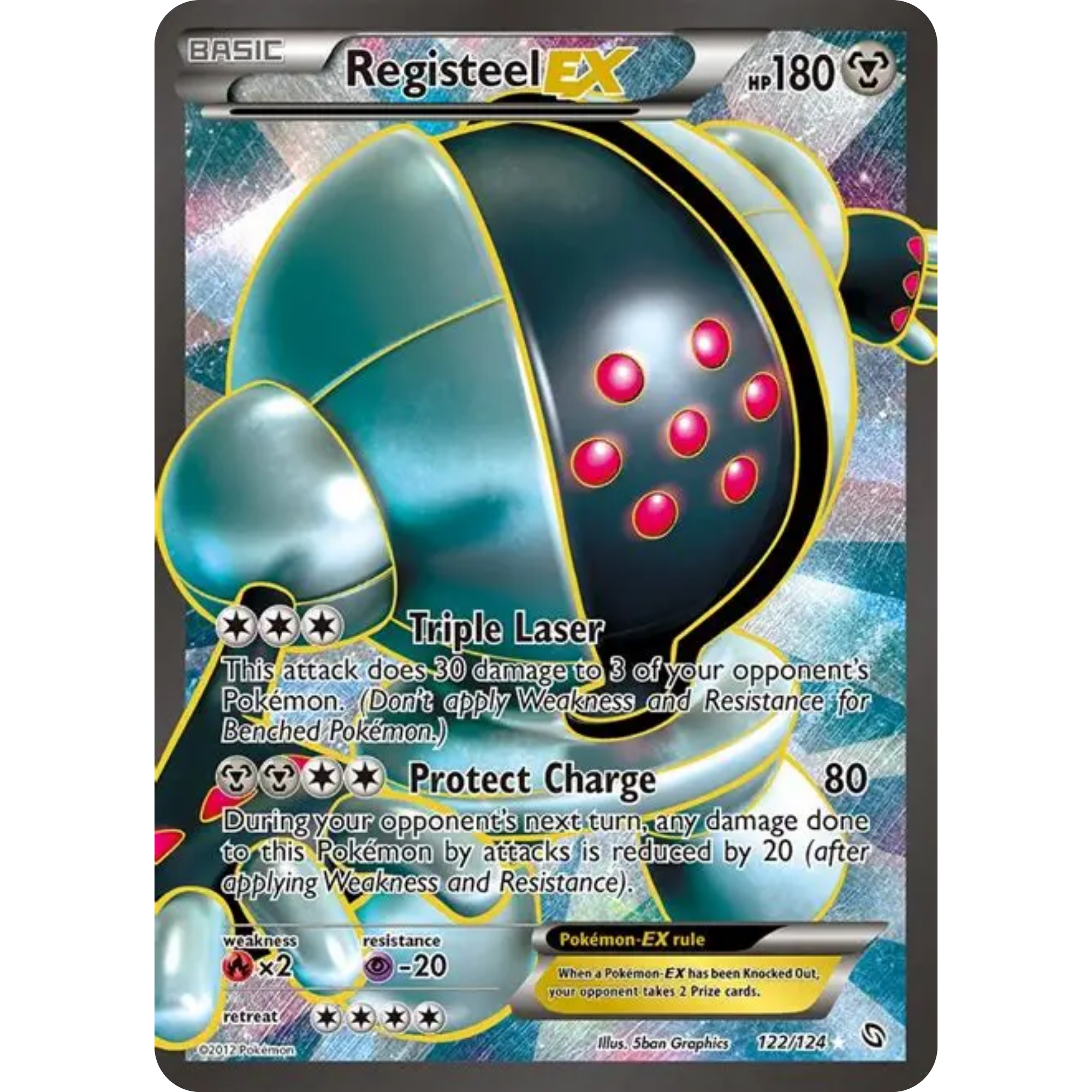 Registeel EX (122/124) [Black & White: Dragons Exalted]