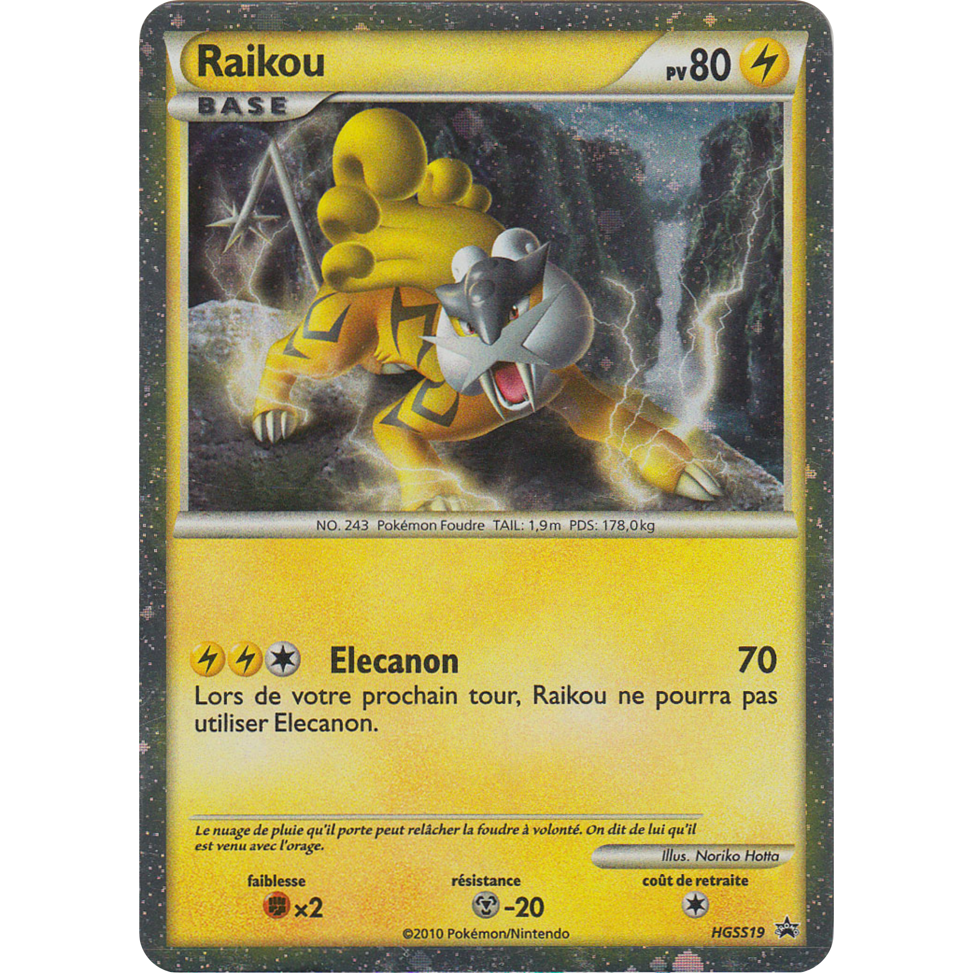 Raikou (HGSS19) [HeartGold & SoulSilver: Black Star Promos]