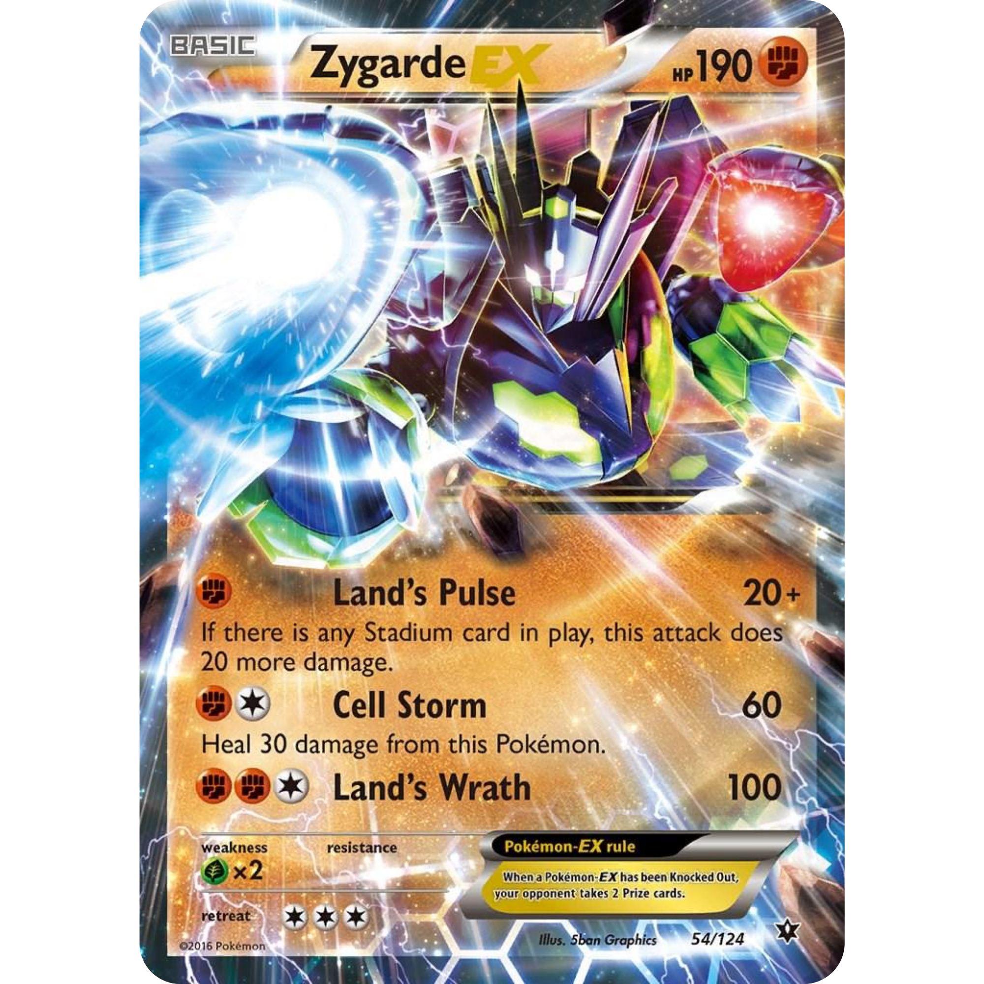 Zygarde EX (54/124) [XY: Fates Collide]