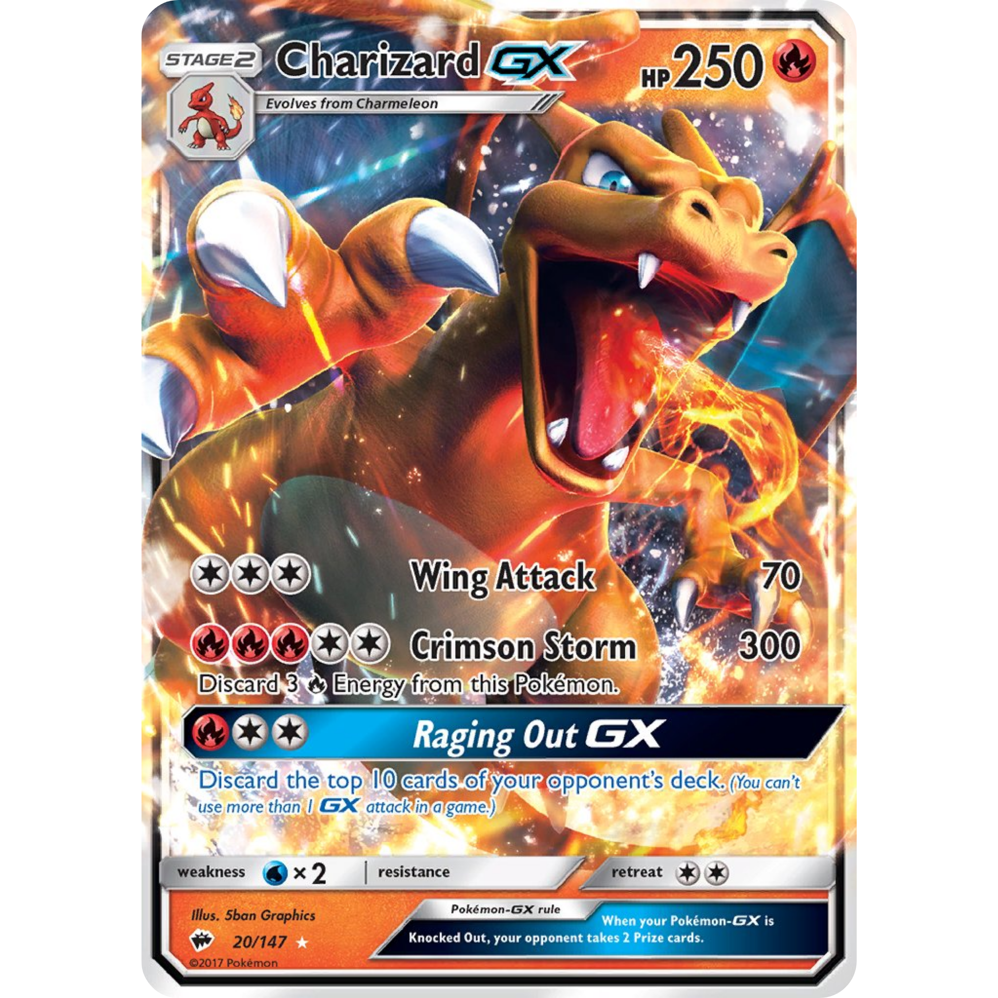 Charizard GX (20/147) [Sun & Moon: Burning Shadows]