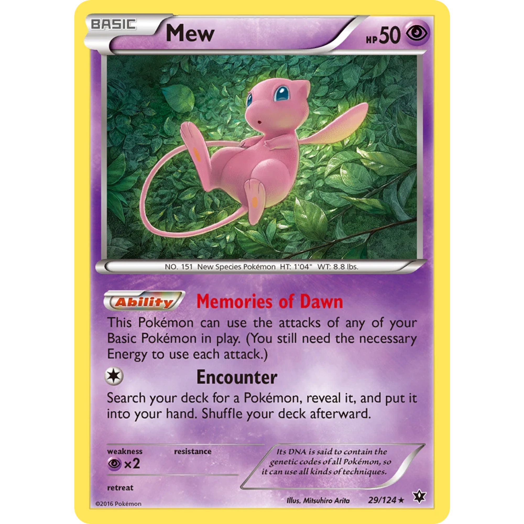 Mew (29/124) [XY: Fates Collide]