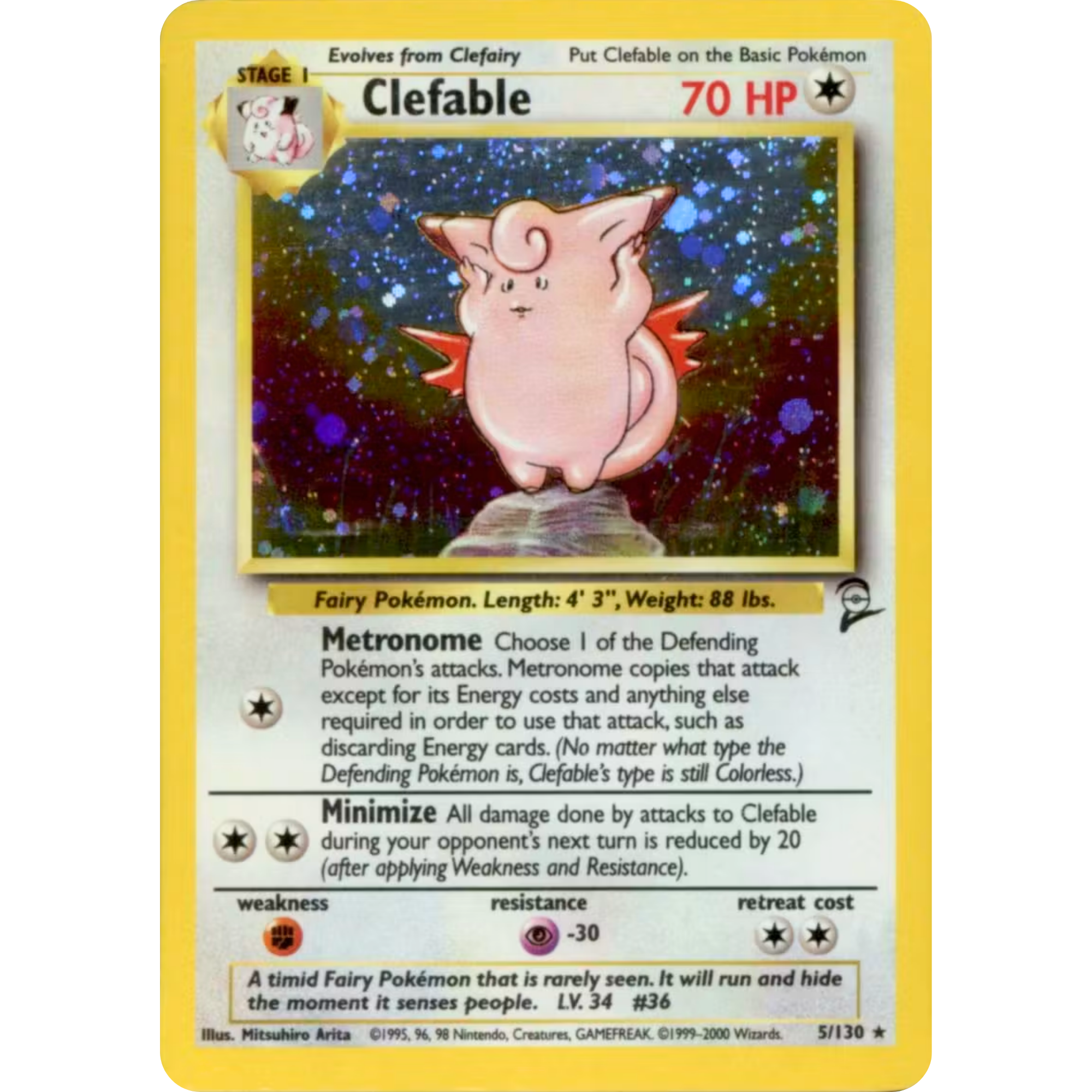 Clefable (5/130) [Base Set 2]