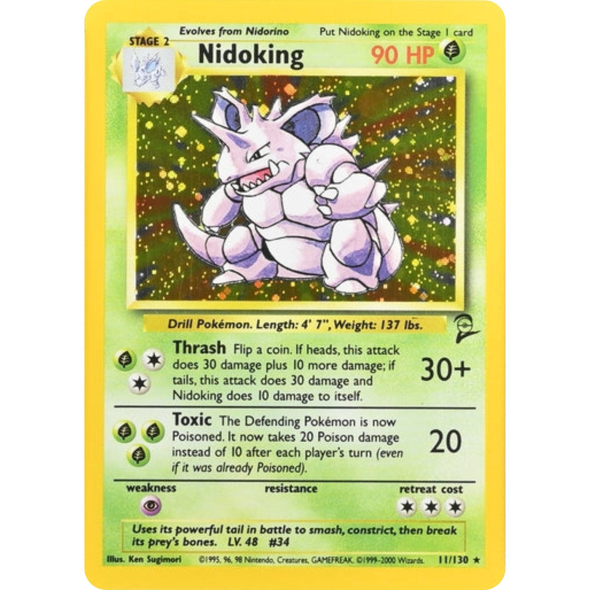 Nidoking (11/130) [Base Set 2]