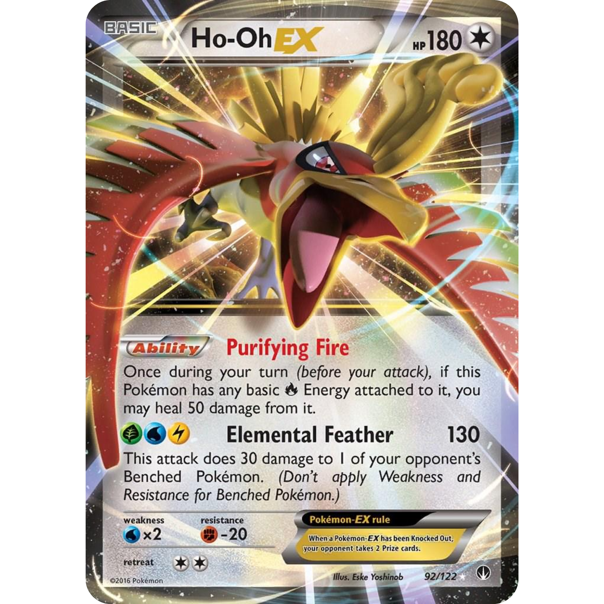 Ho-Oh EX (92/122) [XY: BREAKpoint]