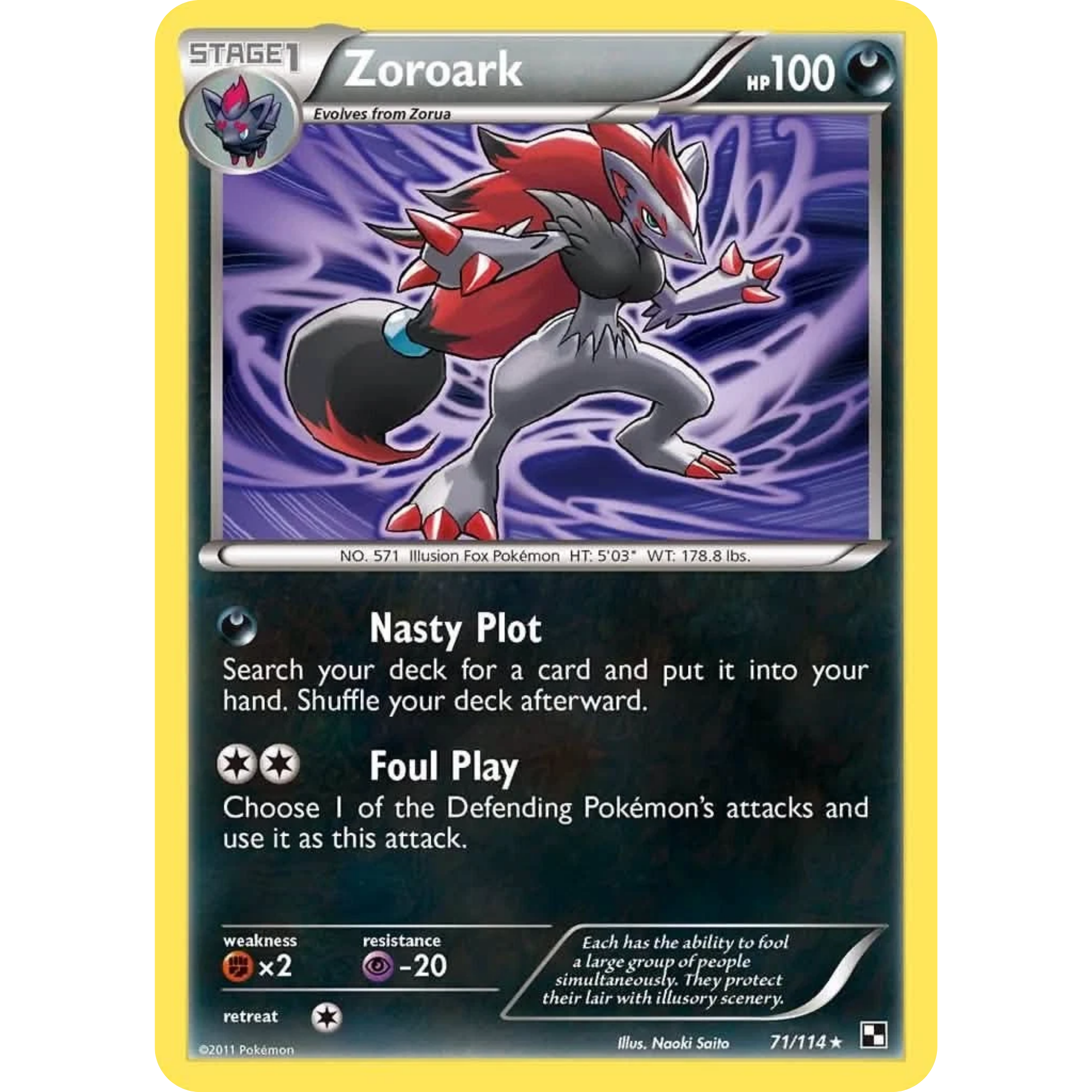 Zoroark (71/114) [Black & White: Base Set]