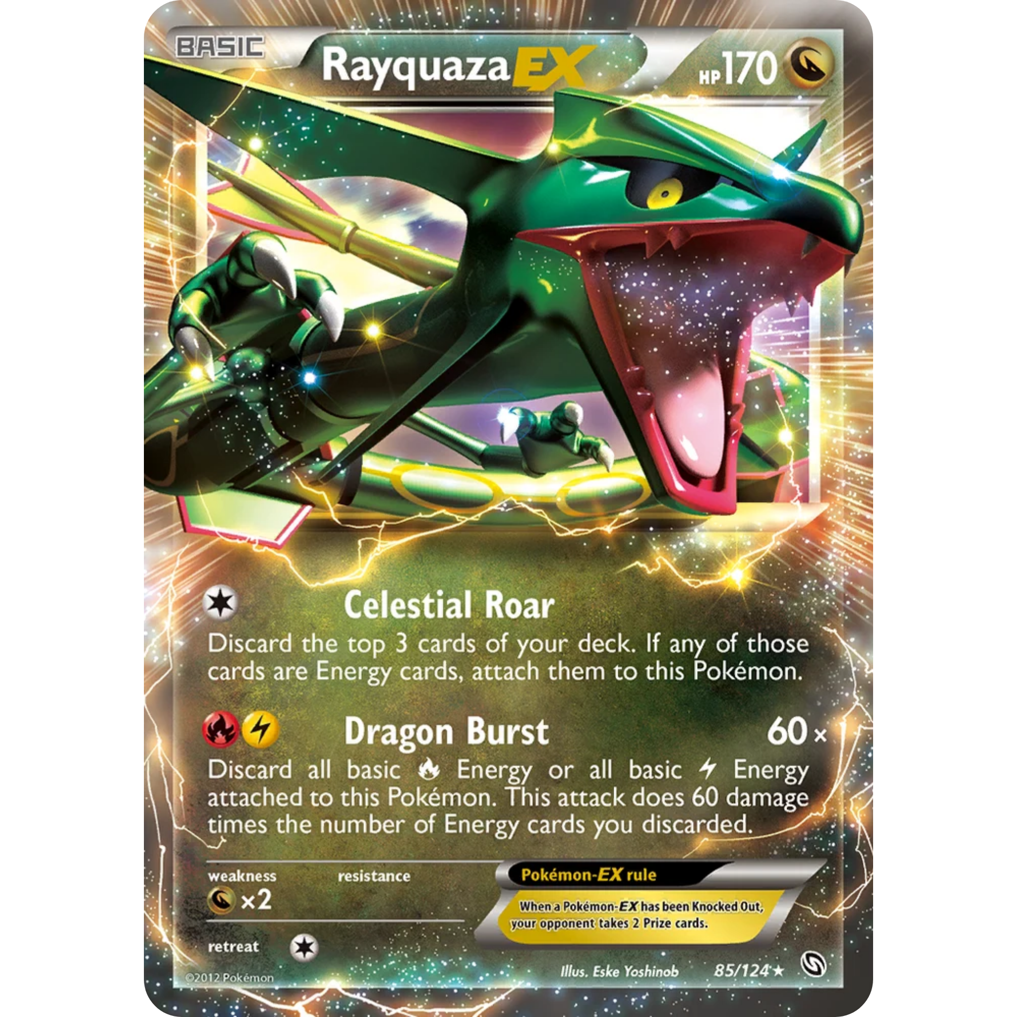 Rayquaza EX (85/124) [Black & White: Dragons Exalted]