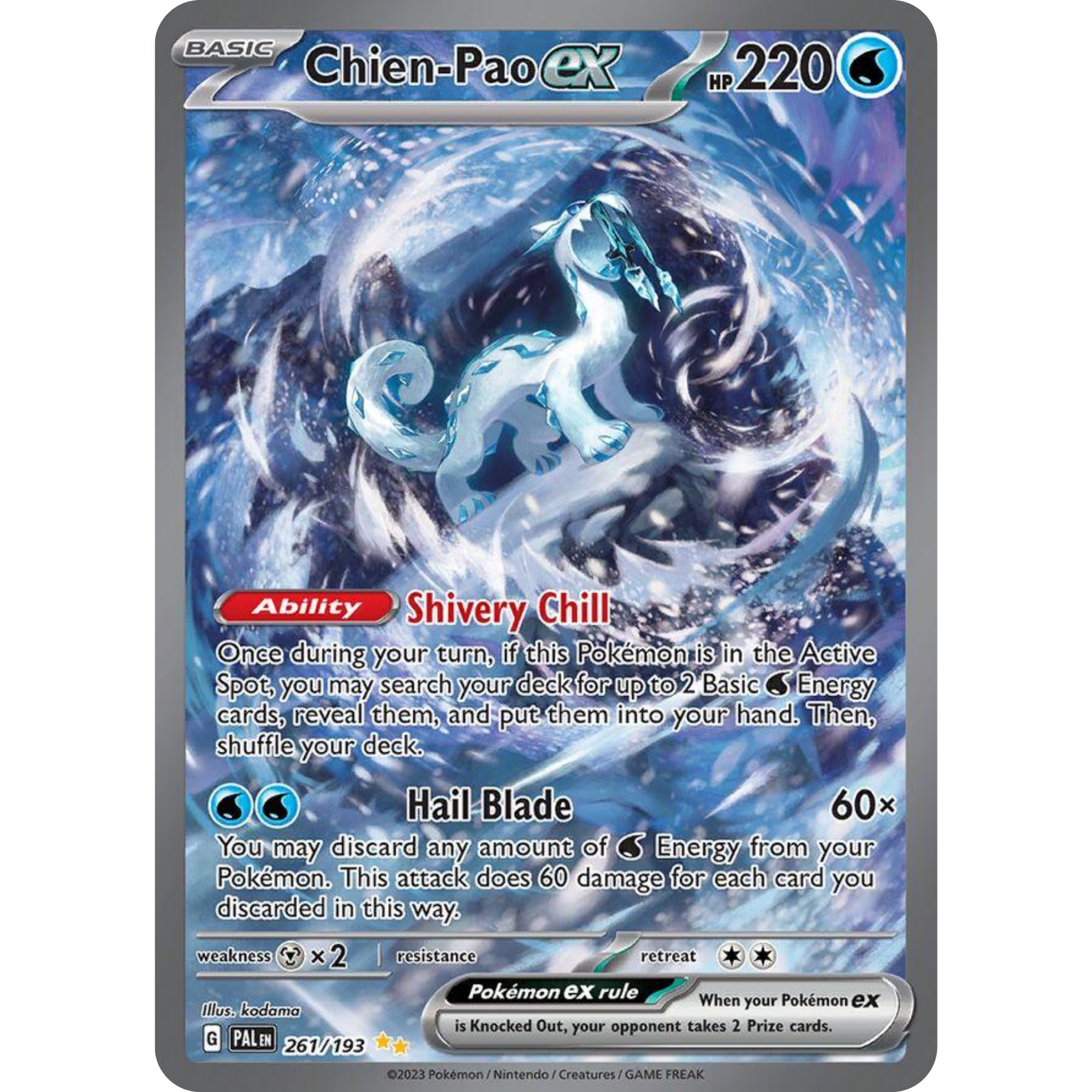 Chien-Pao ex (261/193) [Scarlet & Violet: Paldea Evolved]