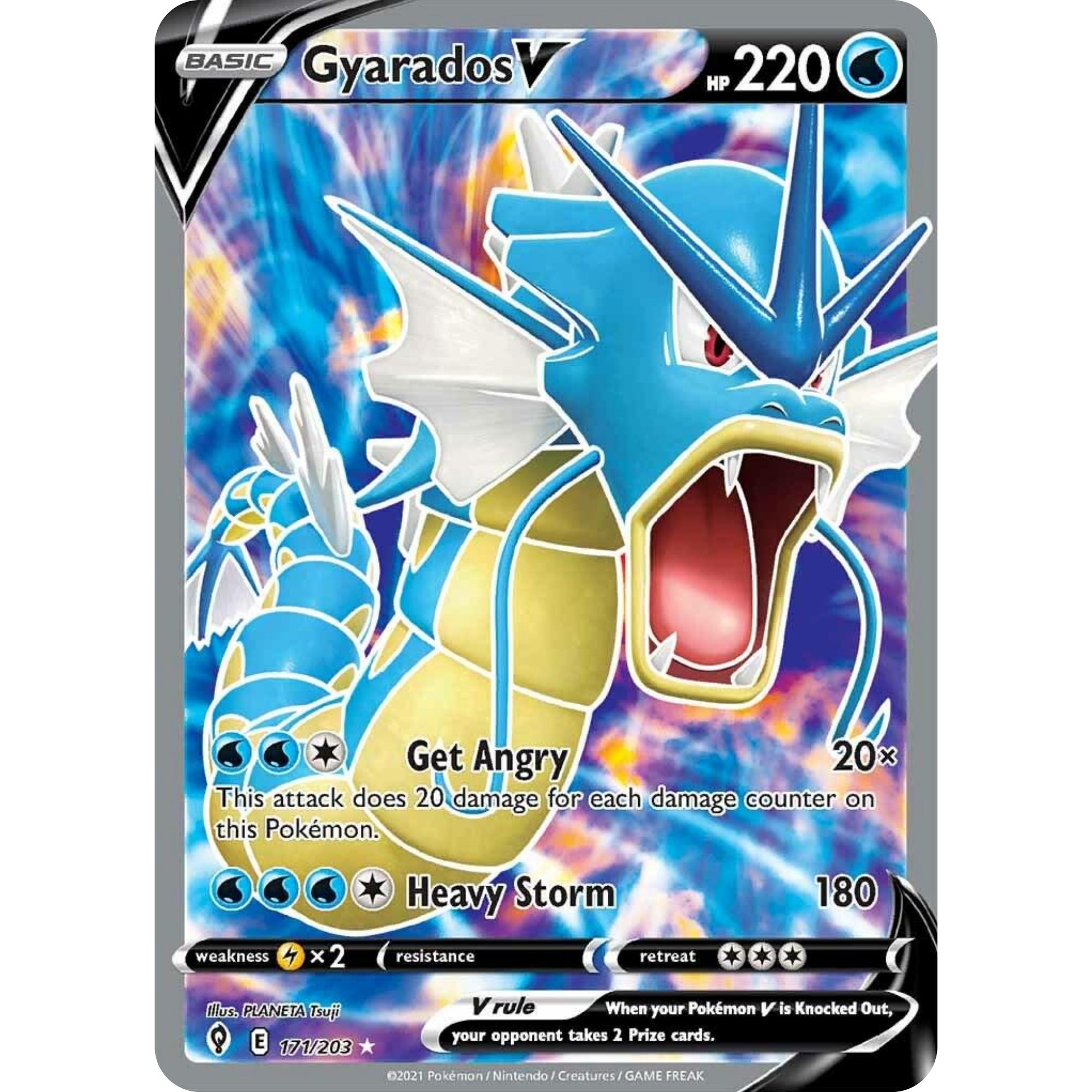 Gyarados V (171/203) [Sword & Shield: Evolving Skies]