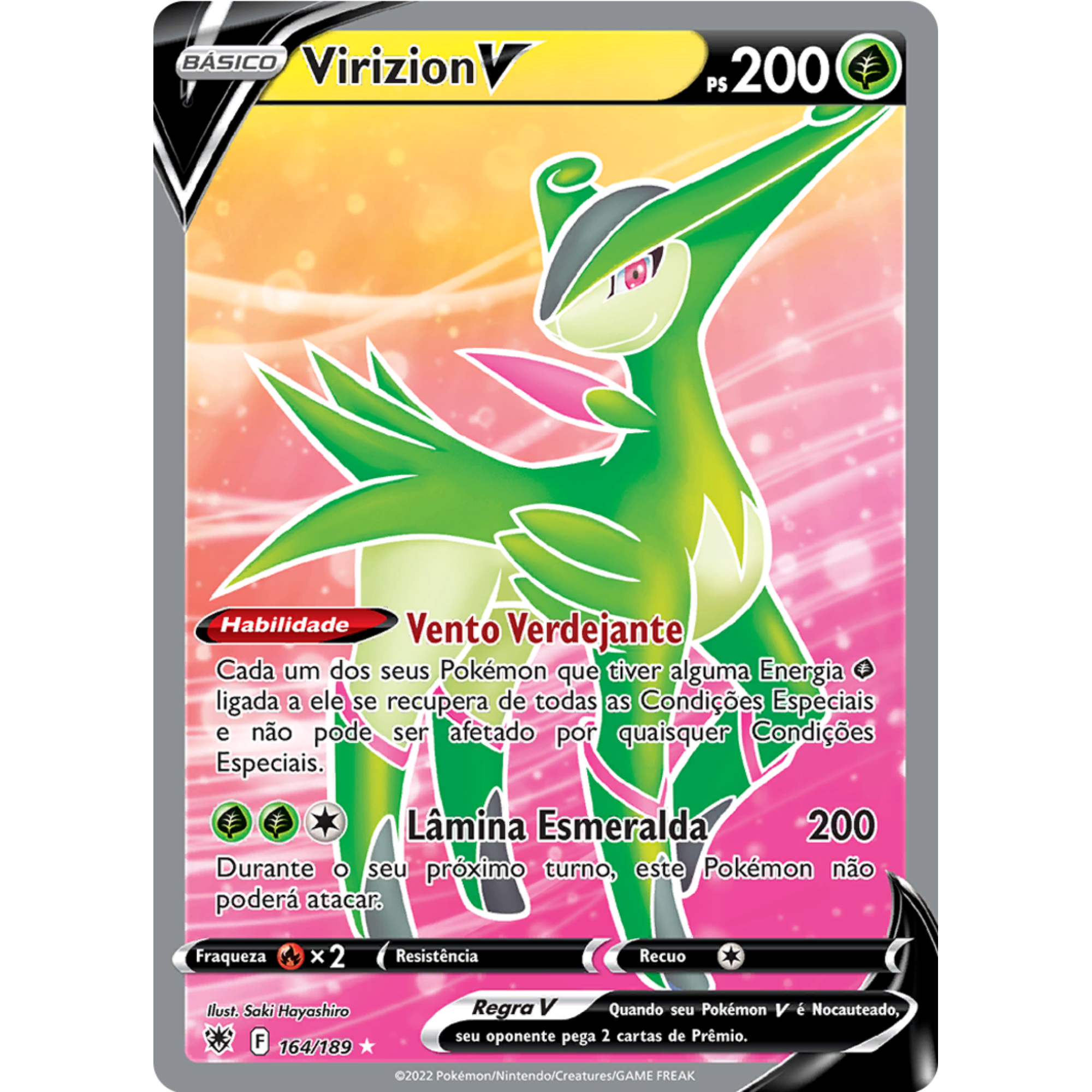 Virizion V (164/189) [Sword & Shield: Astral Radiance]
