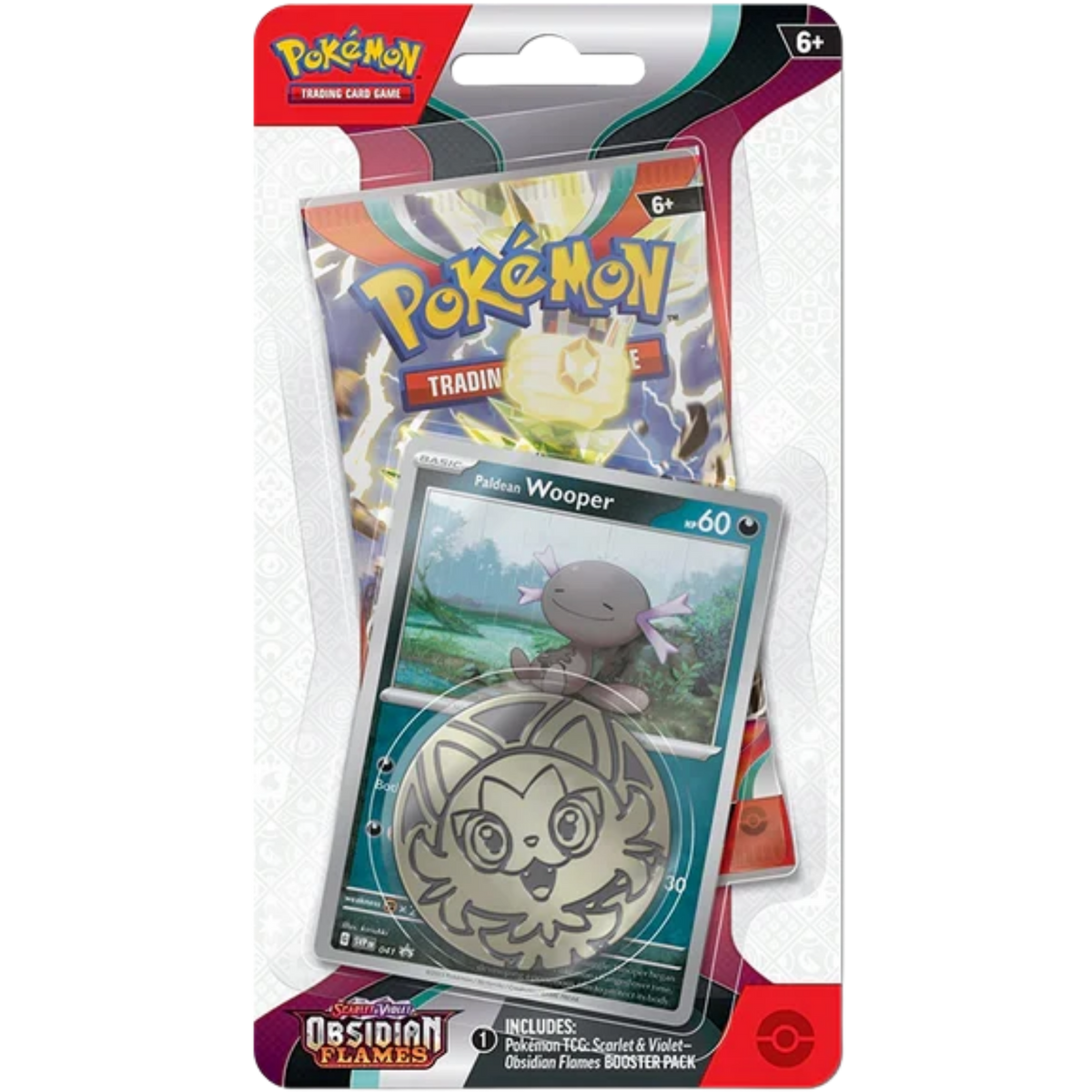 Obsidian Flames Single Pack Blister - Paldean Wooper ( Scarlet & Violet ) Pokemon TCG