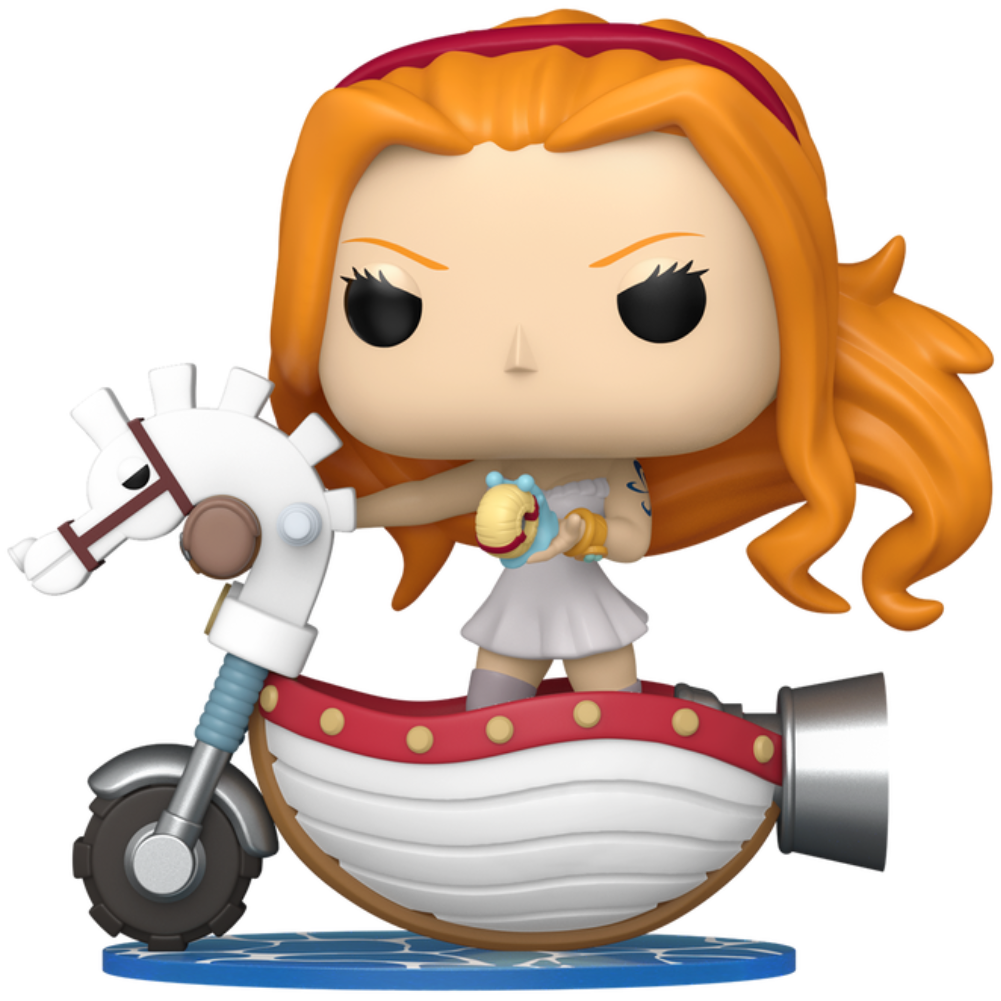 Nami with White Hobby Horse 128 ( One Piece ) Funko Pop
