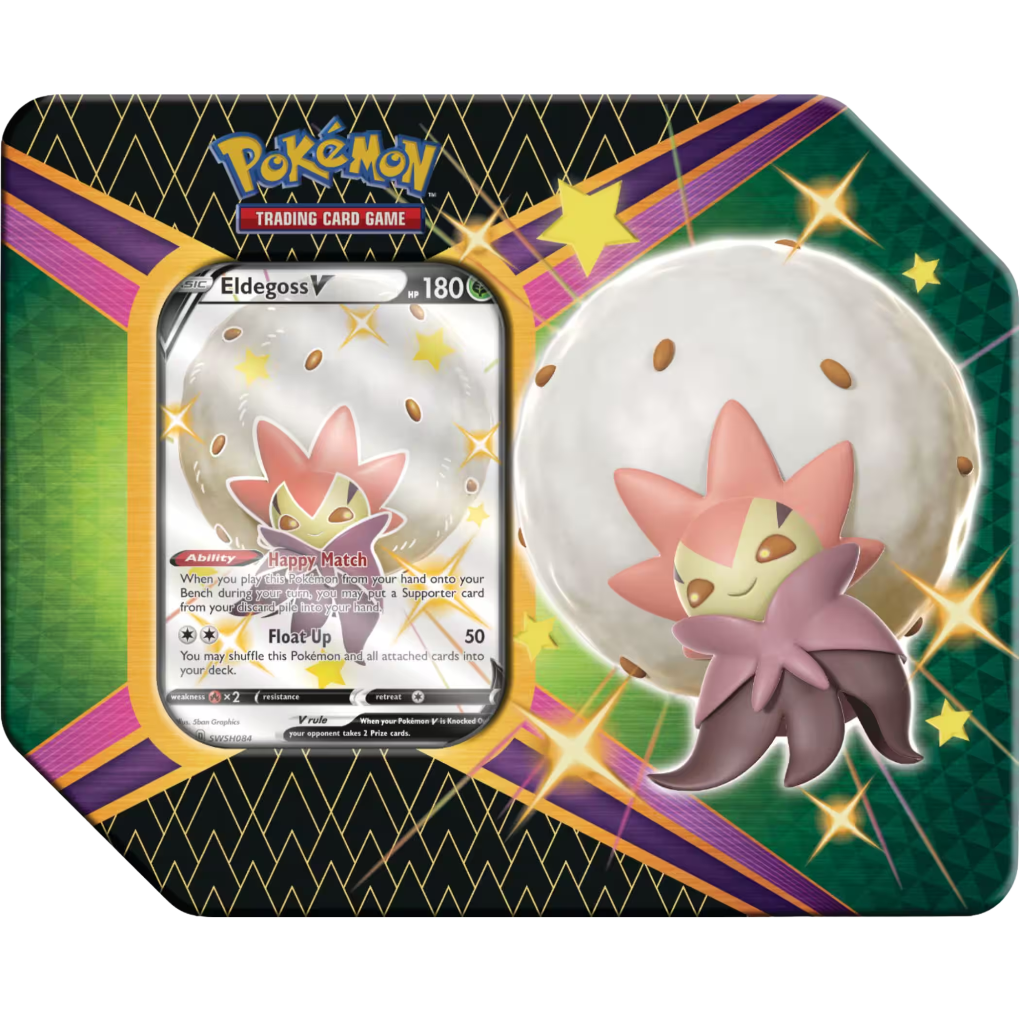Shining Fates Tin - Eldegoss ( Sword & Shield ) Pokemon TCG