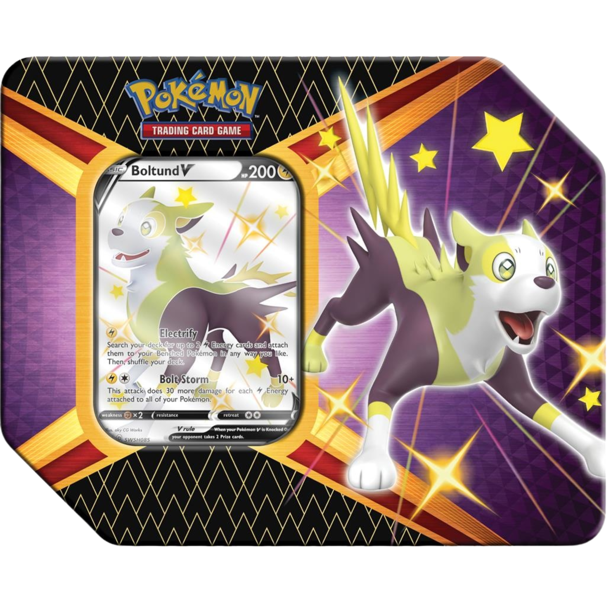Shining Fates Tin - Boltund ( Sword & Shield ) Pokemon TCG