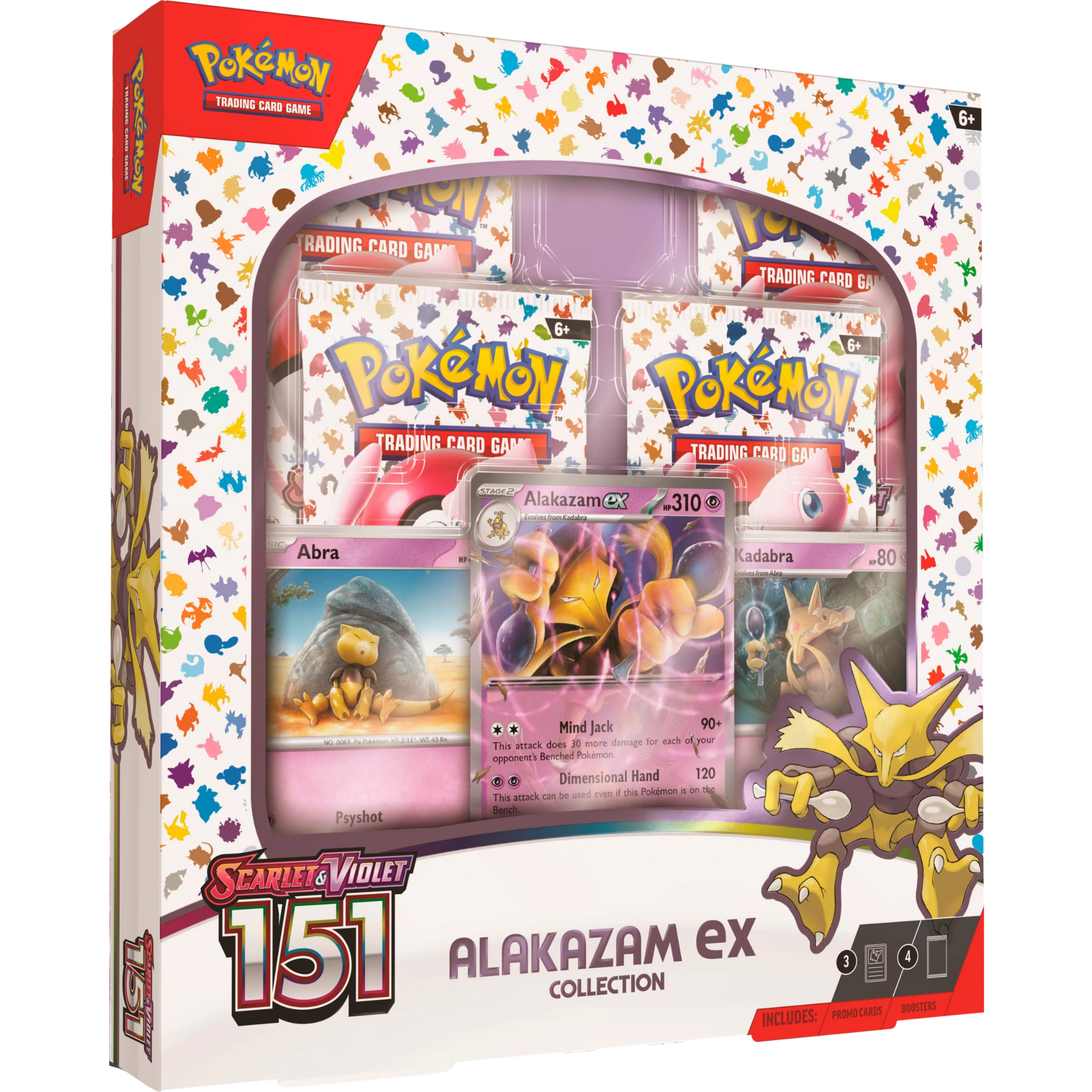 Alakazam ex 151 Collection Box ( Scarlet & Violet ) Pokemon TCG