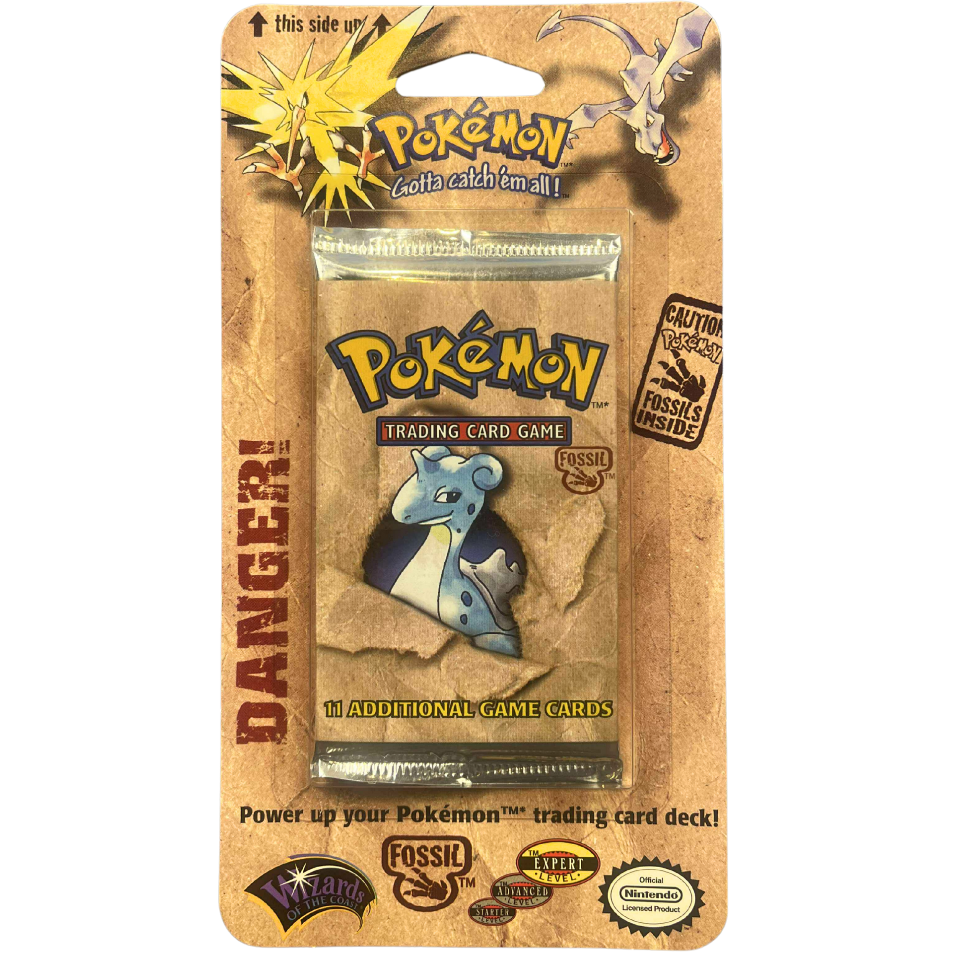 Fossil Blister Pack - Lapras ( Wizard of the Coast ) Pokemon TCG Fossil Blister Pack - Lapras ( Wizard of the Coast ) Pokemon TCG