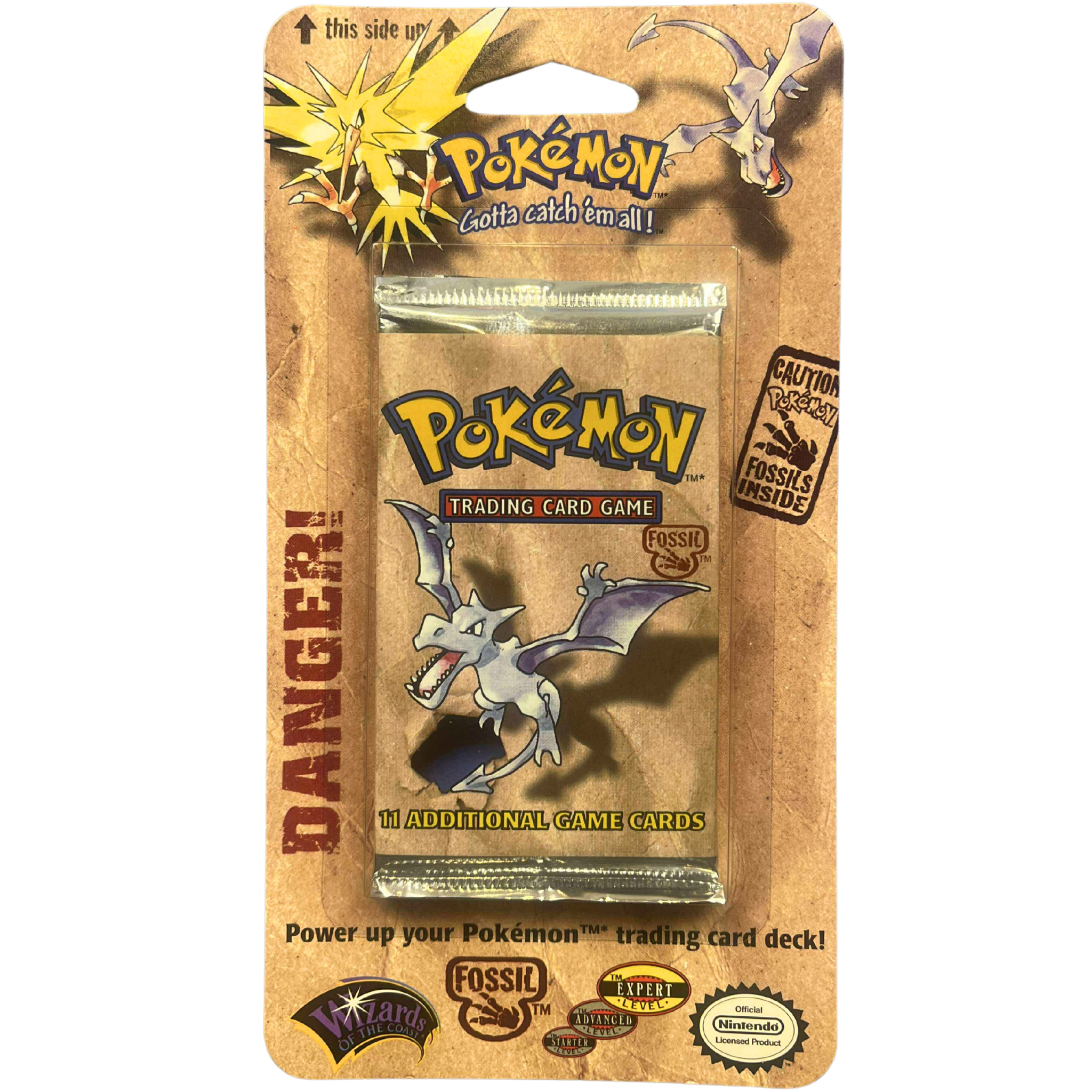 Fossil Blister Pack - Aerodactyl ( Wizard of the Coast ) Pokemon TCG