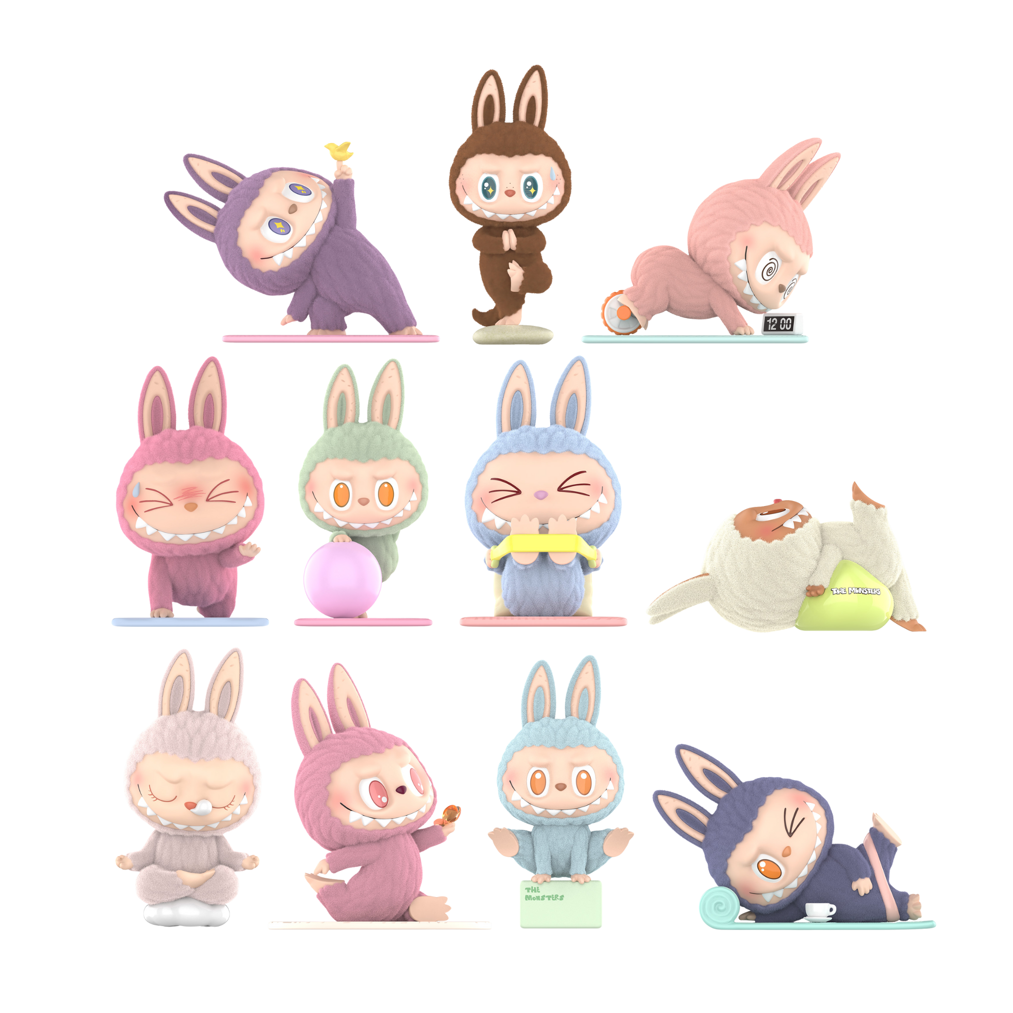 The Monster Lazy Yoga Series Figures ( Blind Box ) Pop Mart