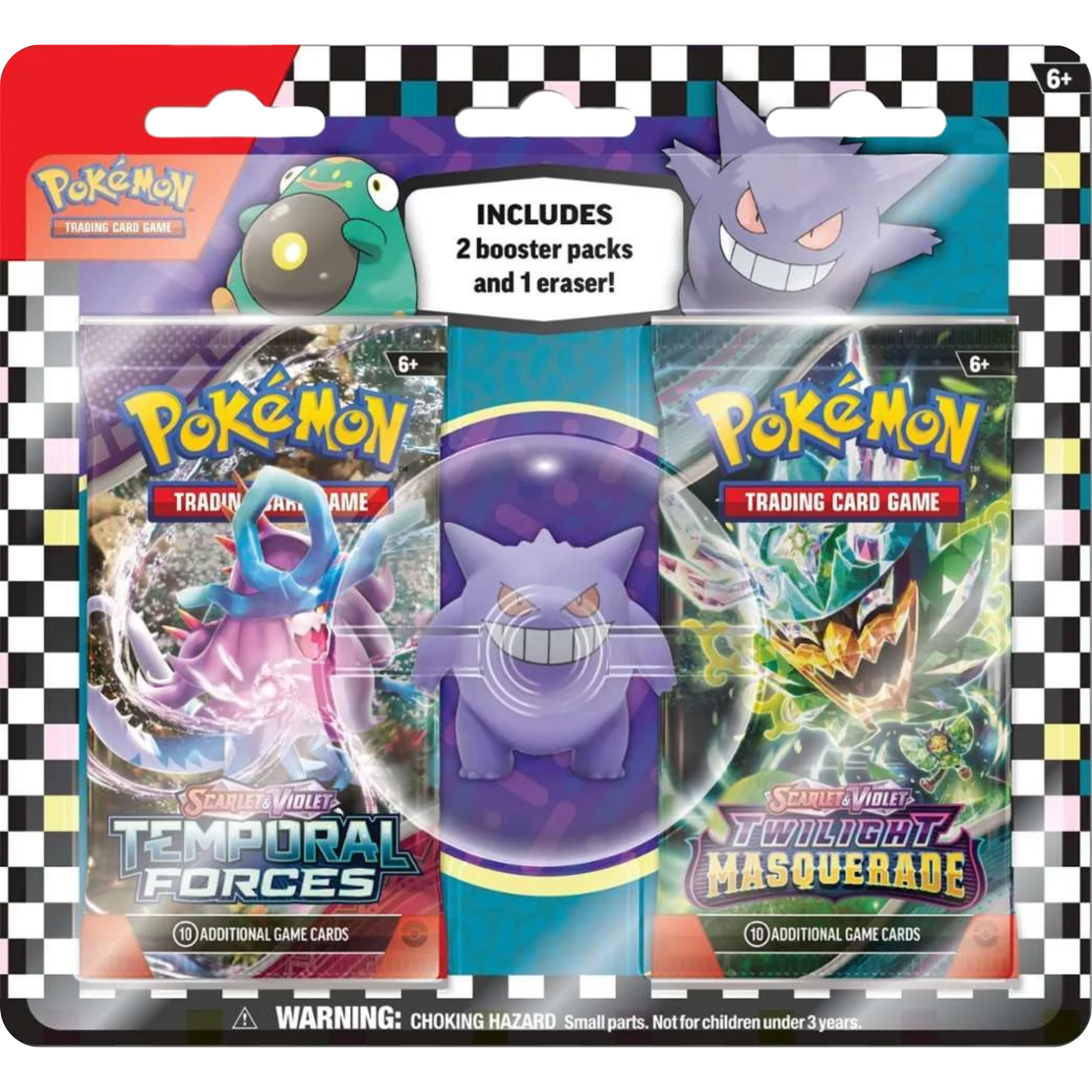 Back to School Eraser Blister - Gengar ( Scarlet & Violet ) Pokemon TCG