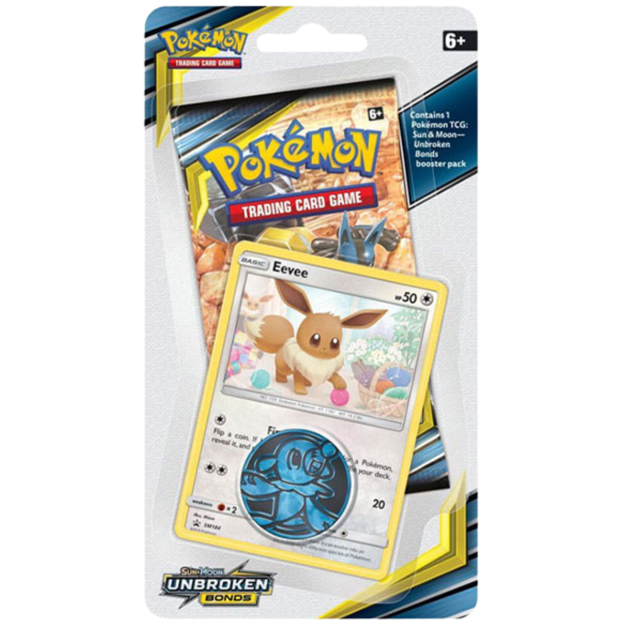 Unbroken Bonds Single Pack Blister - Eevee ( Sun & Moon ) Pokemon TCG