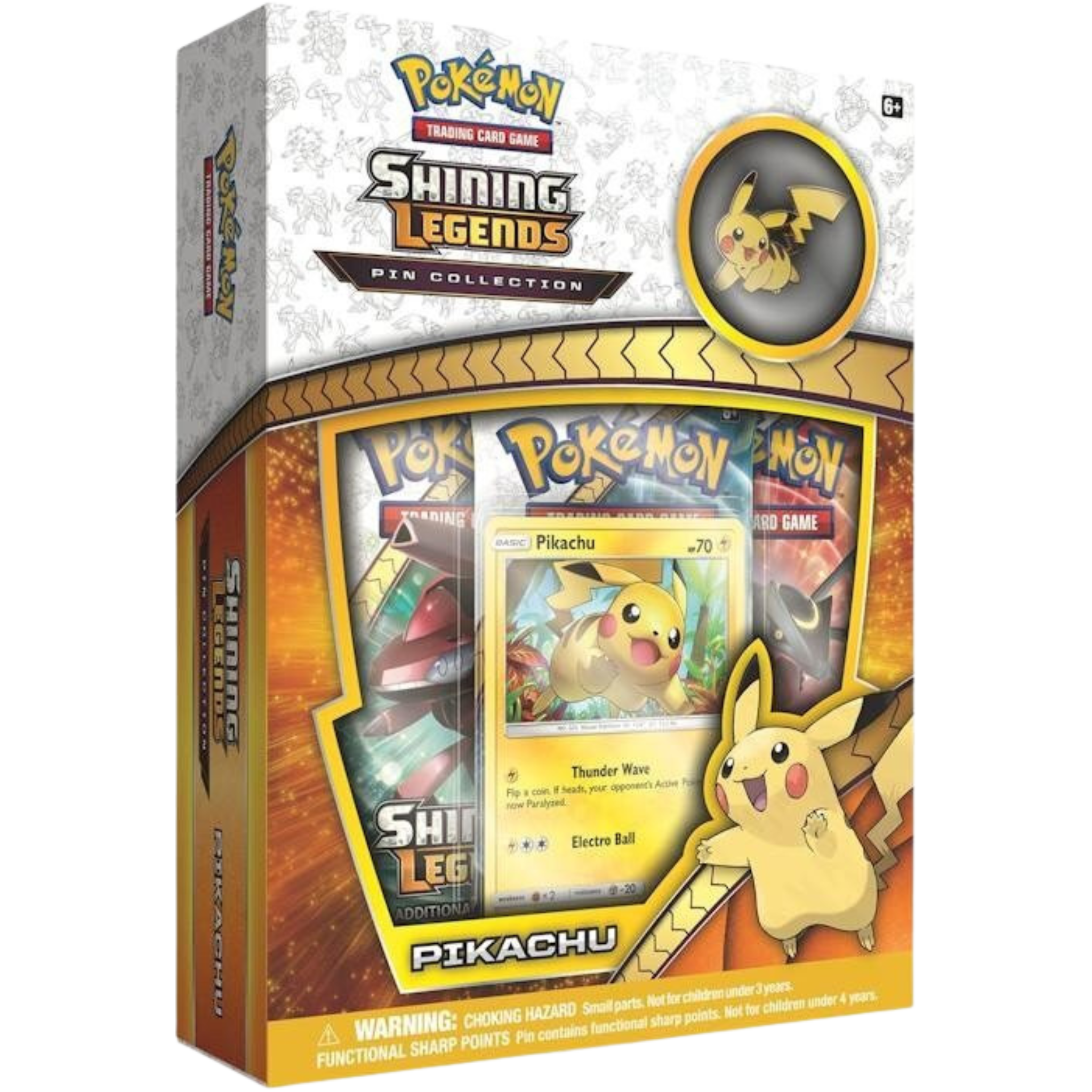 Shining Legends Pin Collection - Pikachu ( Sun & Moon ) Pokemon TCG