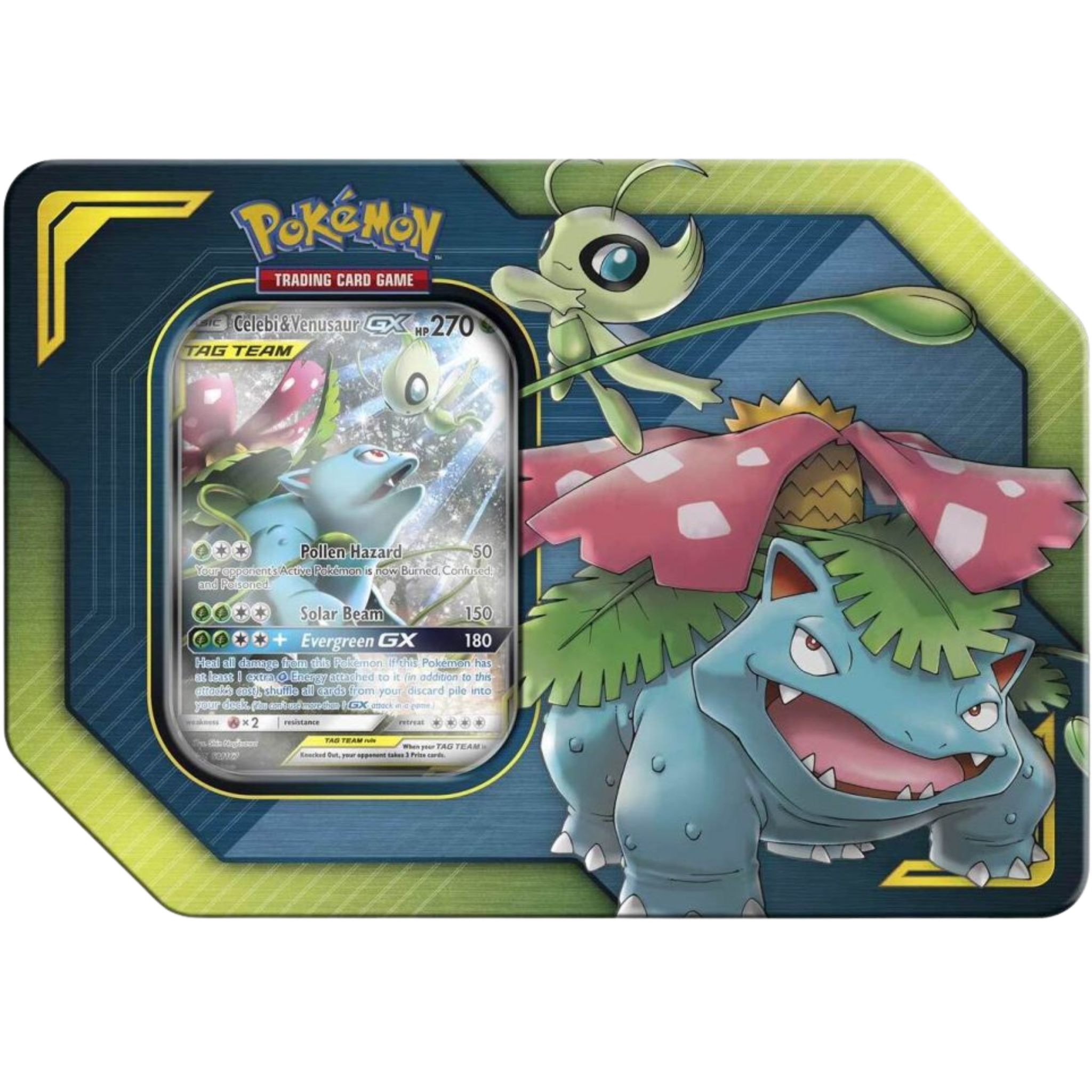 Tag Team Tin - Celebi & Venusaur GX ( Sun & Moon ) Pokemon TCG