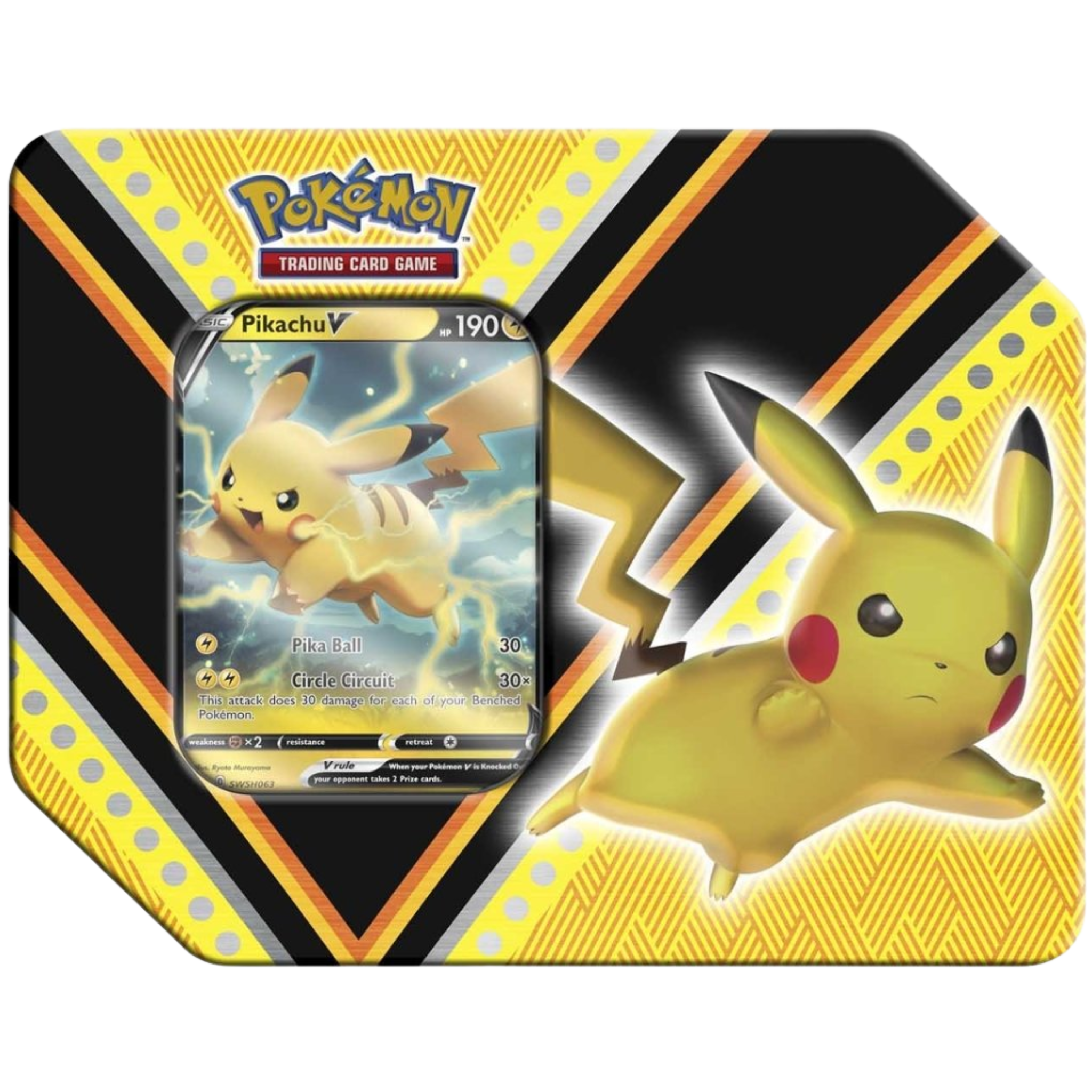 V Powers Tin - Pikachu ( Sword & Shield ) Pokemon TCG