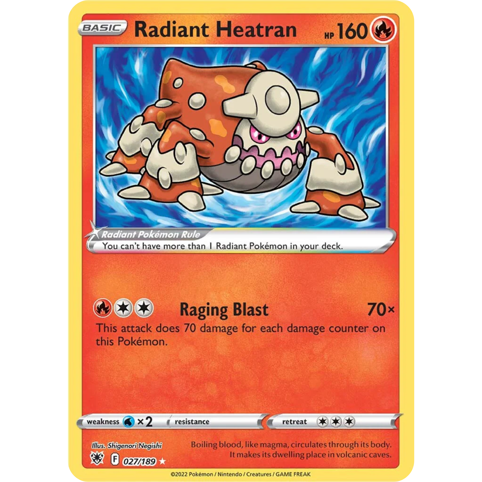 Radiant Heatran (027/189) [Sword & Shield: Astral Radiance]