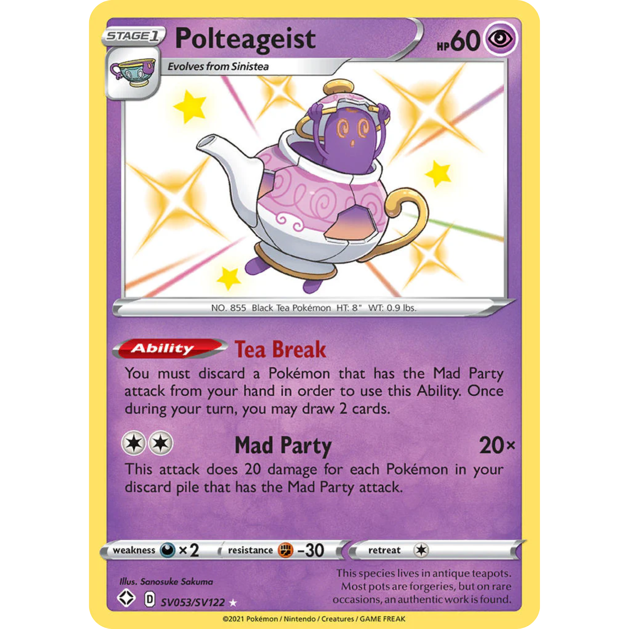 Polteageist (SV053/SV122) [Sword & Shield: Shining Fates]